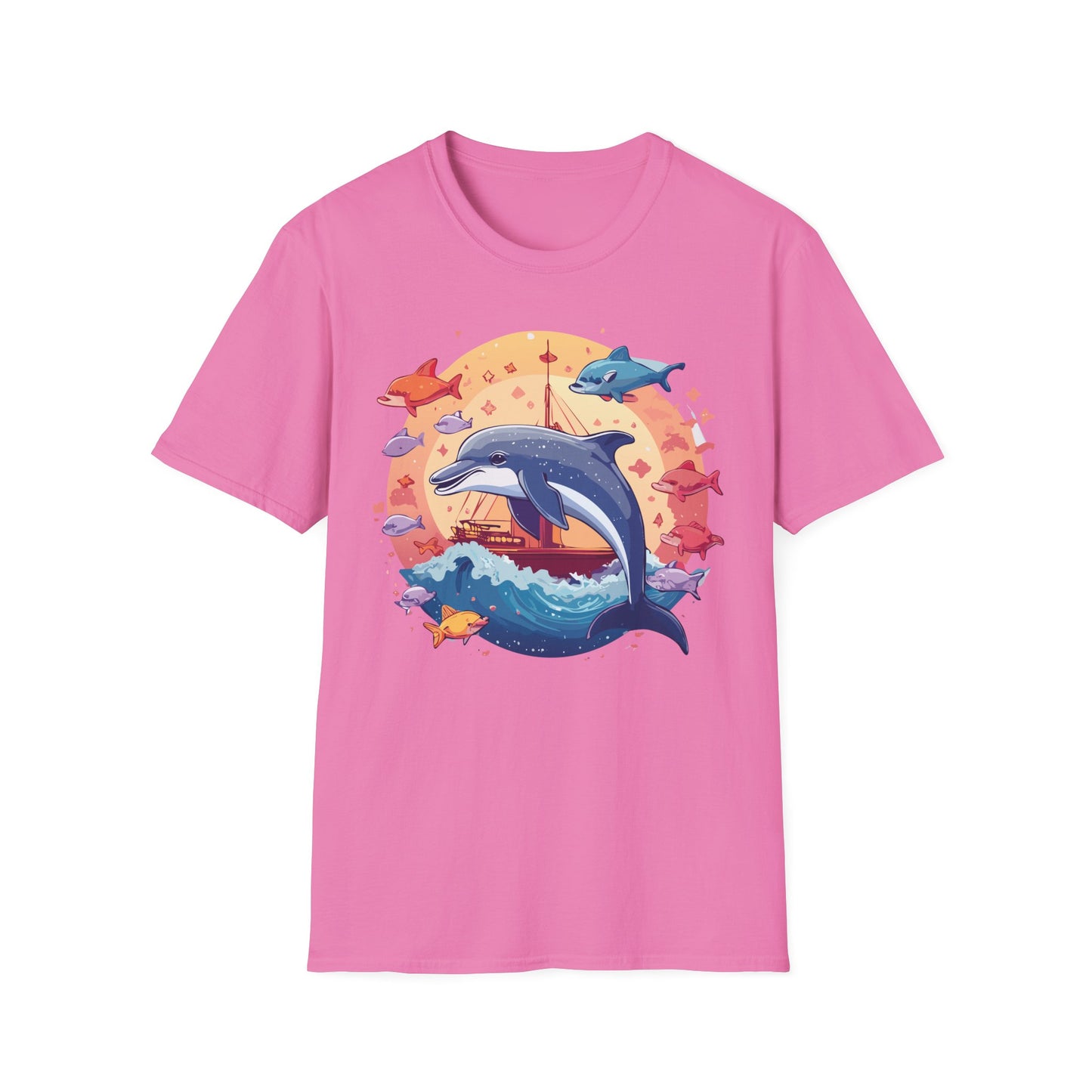 Dolphin Shirts, Shirt with Dolphin, Fish Tee Shirt, Animal Shirt