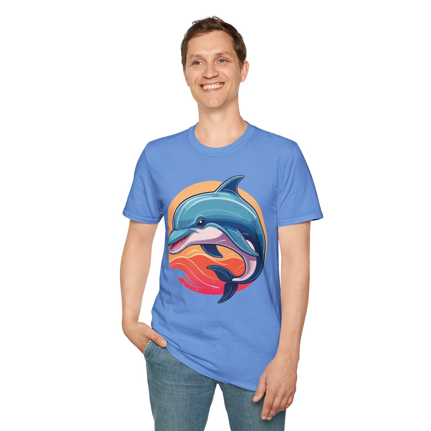 Dolphin Shirts, Shirt with Dolphin, Fish Tee Shirt, Animal Shirt
