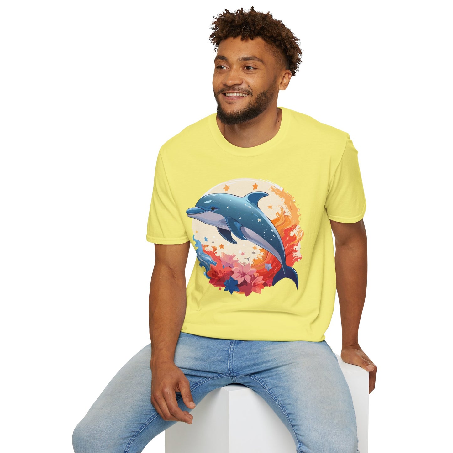 Dolphin Shirts, Shirt with Dolphin, Fish Tee Shirt, Animal Shirt