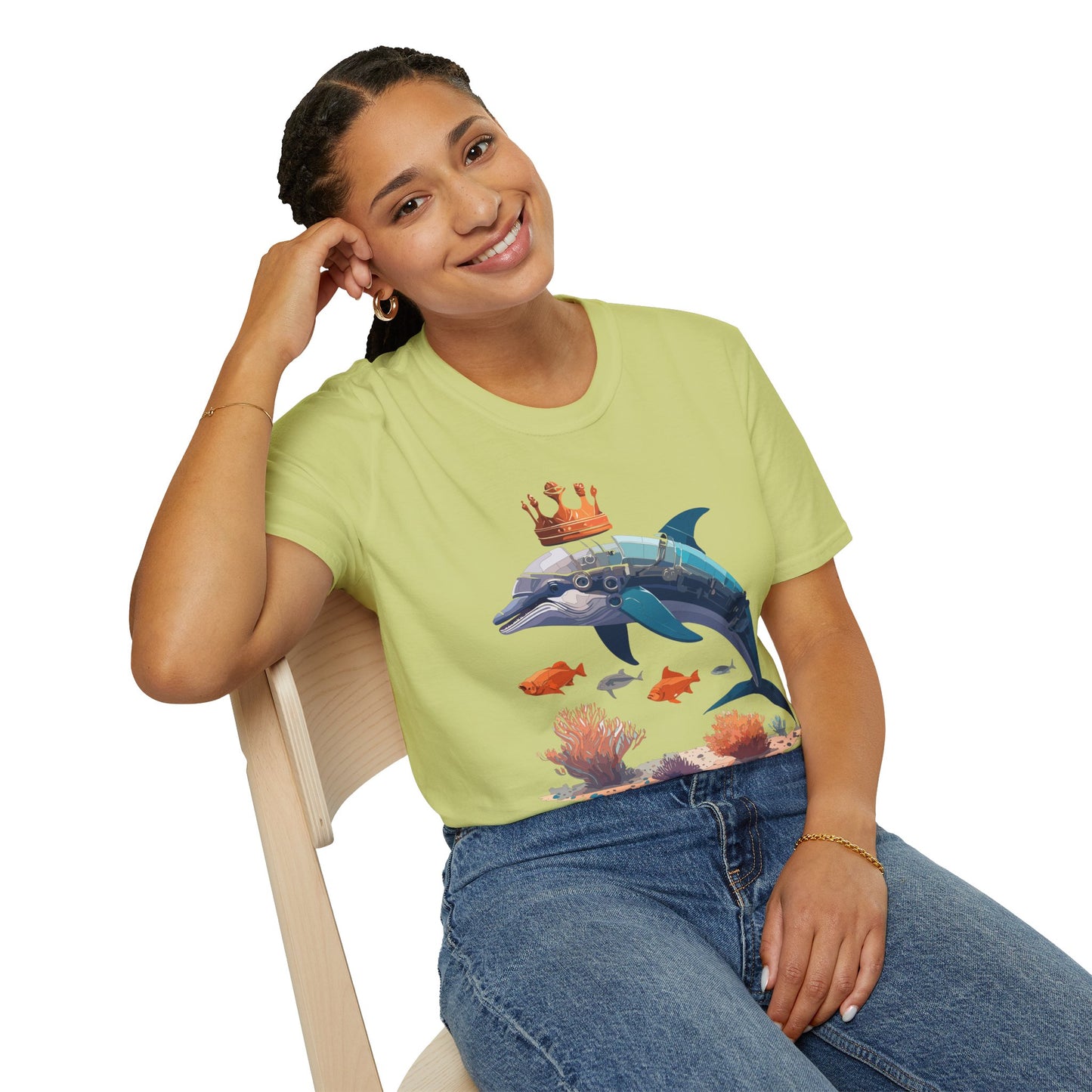 Dolphin Shirts, Shirt with Dolphin, Fish Tee Shirt, Animal Shirt