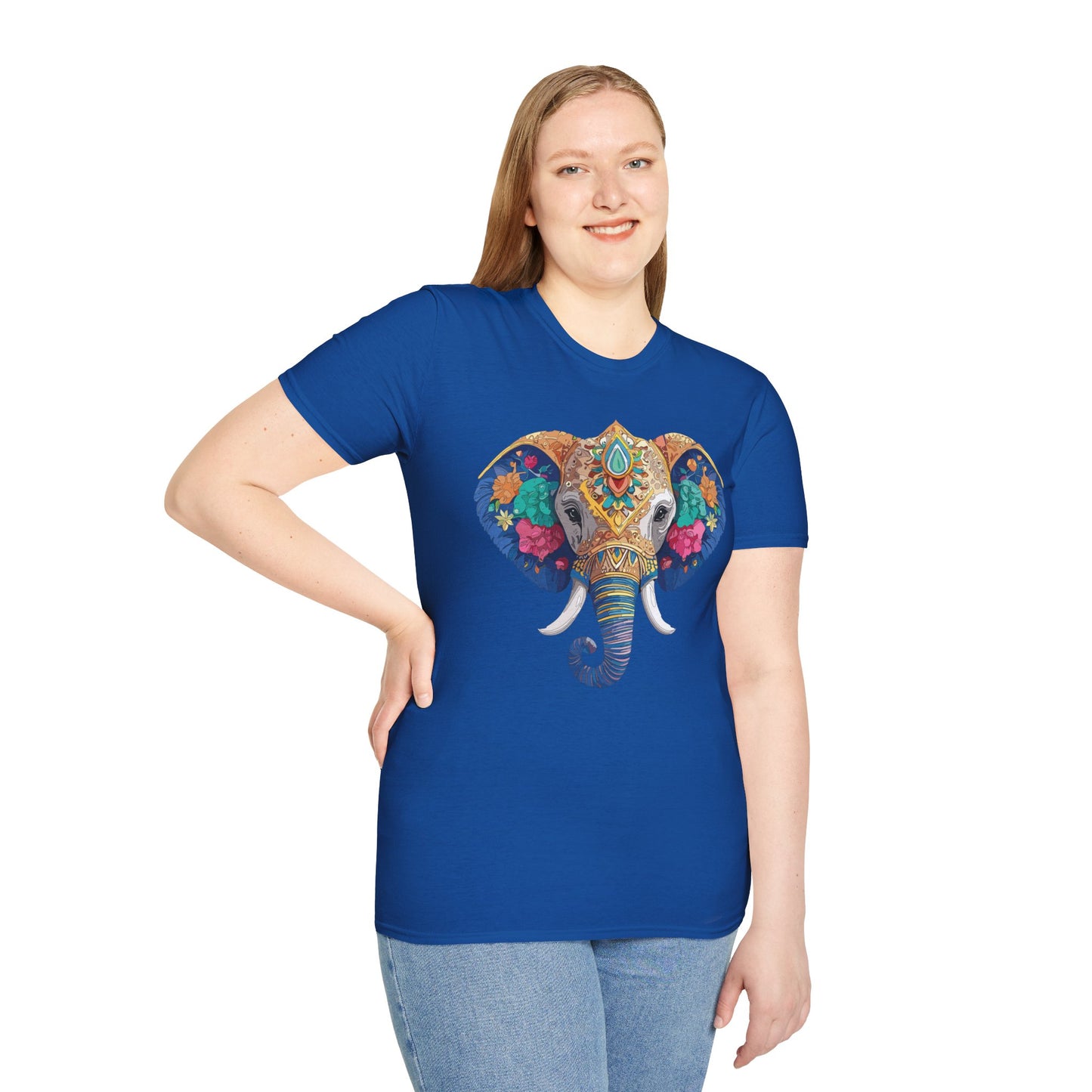 Elephant Shirt, T Shirt with Elephant, Elephant on T Shirt, T Shirt with Animation, Animals Tee Shirt