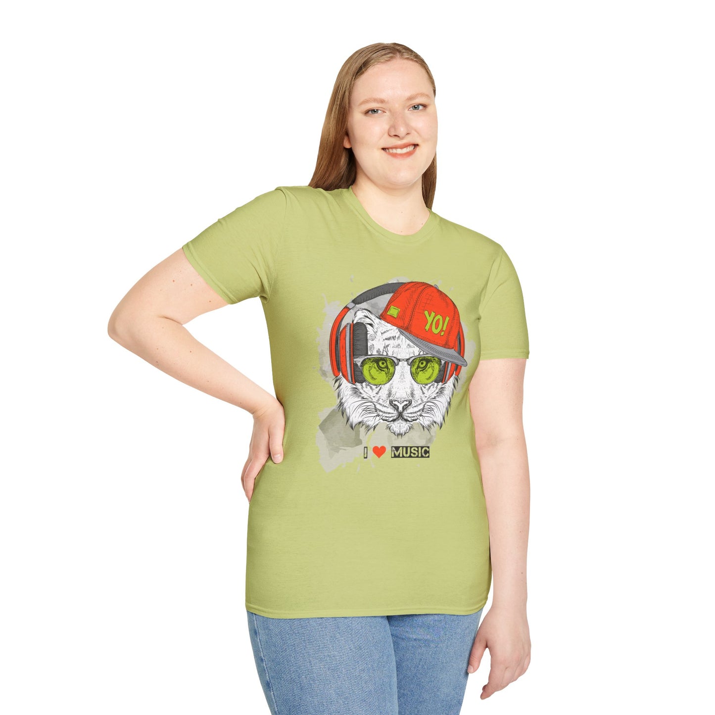 I love Music Animals Shirts, Shirt with Animals, Animals with Headphones Shirt