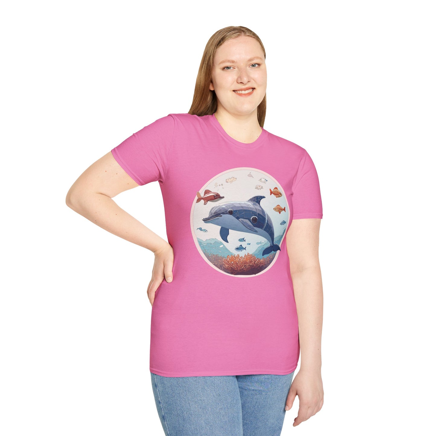 Dolphin Shirts, Shirt with Dolphin, Fish Tee Shirt, Animal Shirt