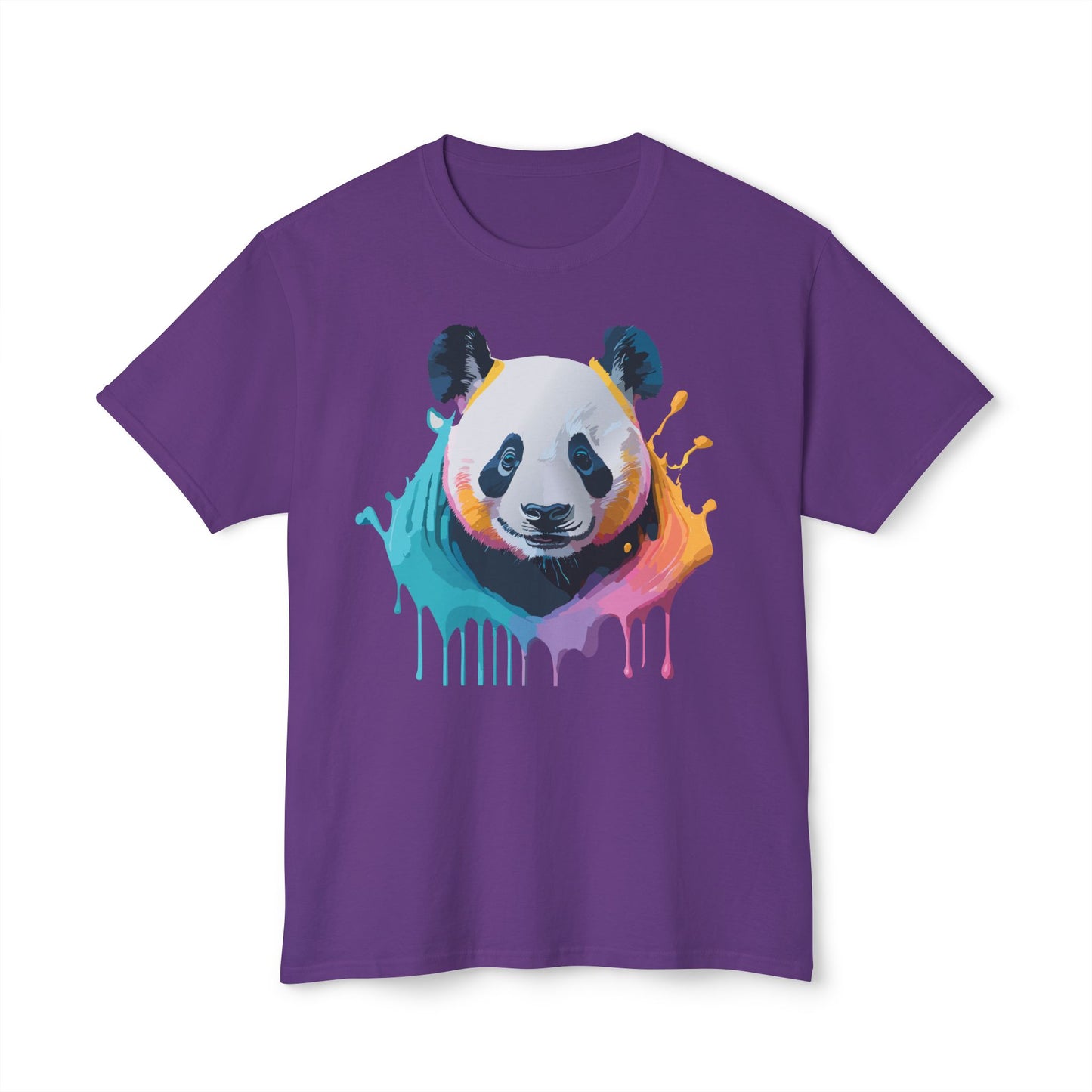 Panda T-Shirt, Vintage Panda Tee, Floral Tees, Panda Art Design Shirt, Tee Shirt with Panda Art 1