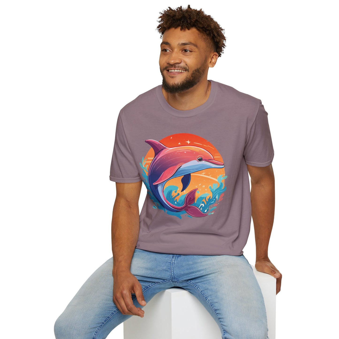 Dolphin Shirts, Shirt with Dolphin, Fish Tee Shirt, Animal Shirt