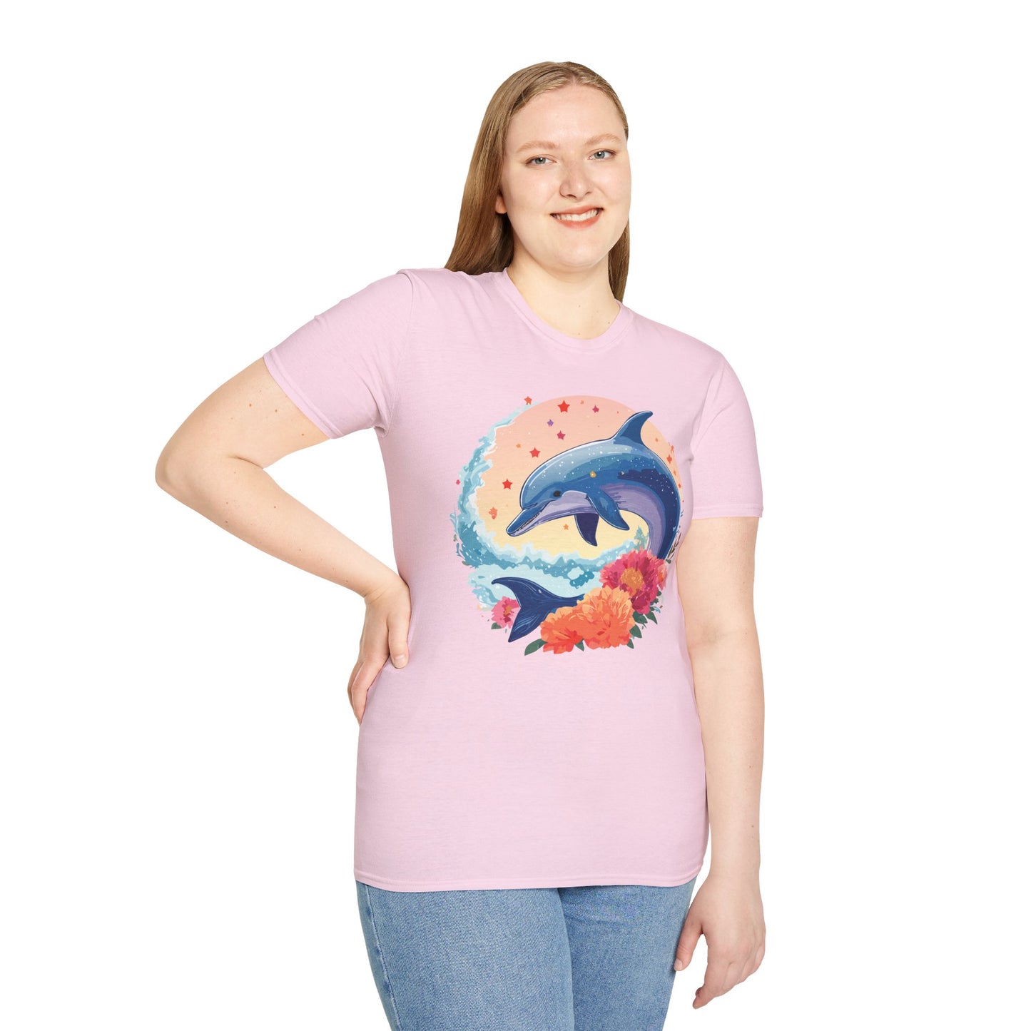 Dolphin Shirts, Shirt with Dolphin, Fish Tee Shirt, Animal Shirt