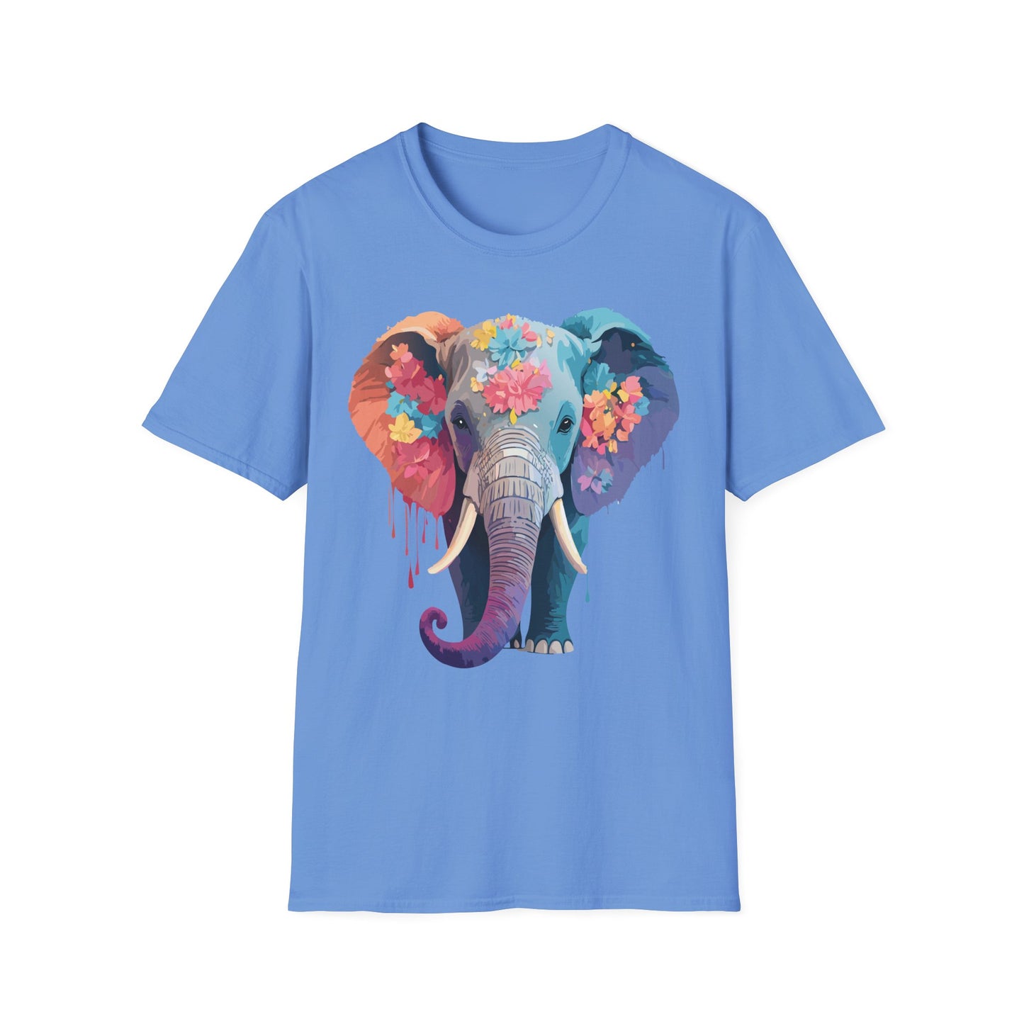 Elephant Shirt, T Shirt with Elephant, Elephant on T Shirt, T Shirt with Animation, Animals Tee Shirt
