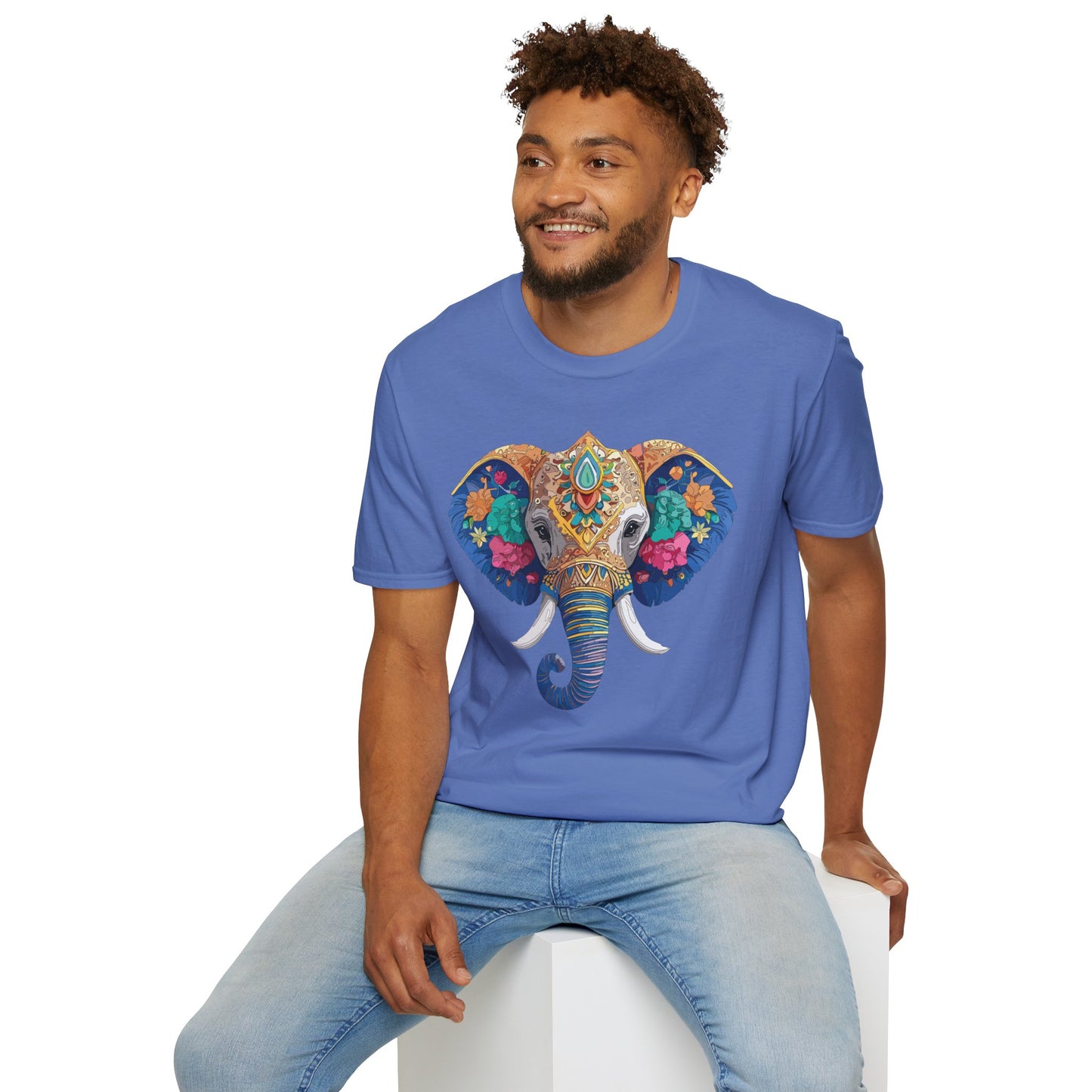 Elephant Shirt, T Shirt with Elephant, Elephant on T Shirt, T Shirt with Animation, Animals Tee Shirt
