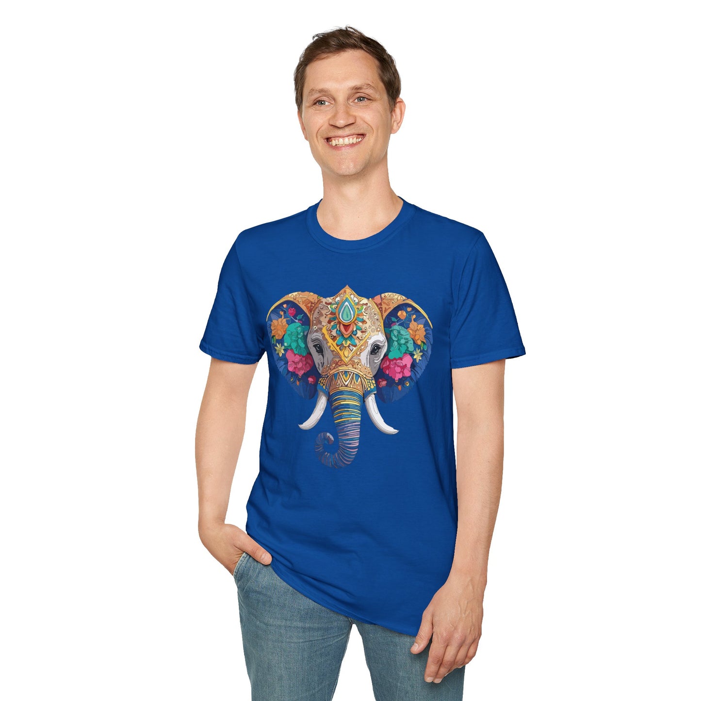 Elephant Shirt, T Shirt with Elephant, Elephant on T Shirt, T Shirt with Animation, Animals Tee Shirt