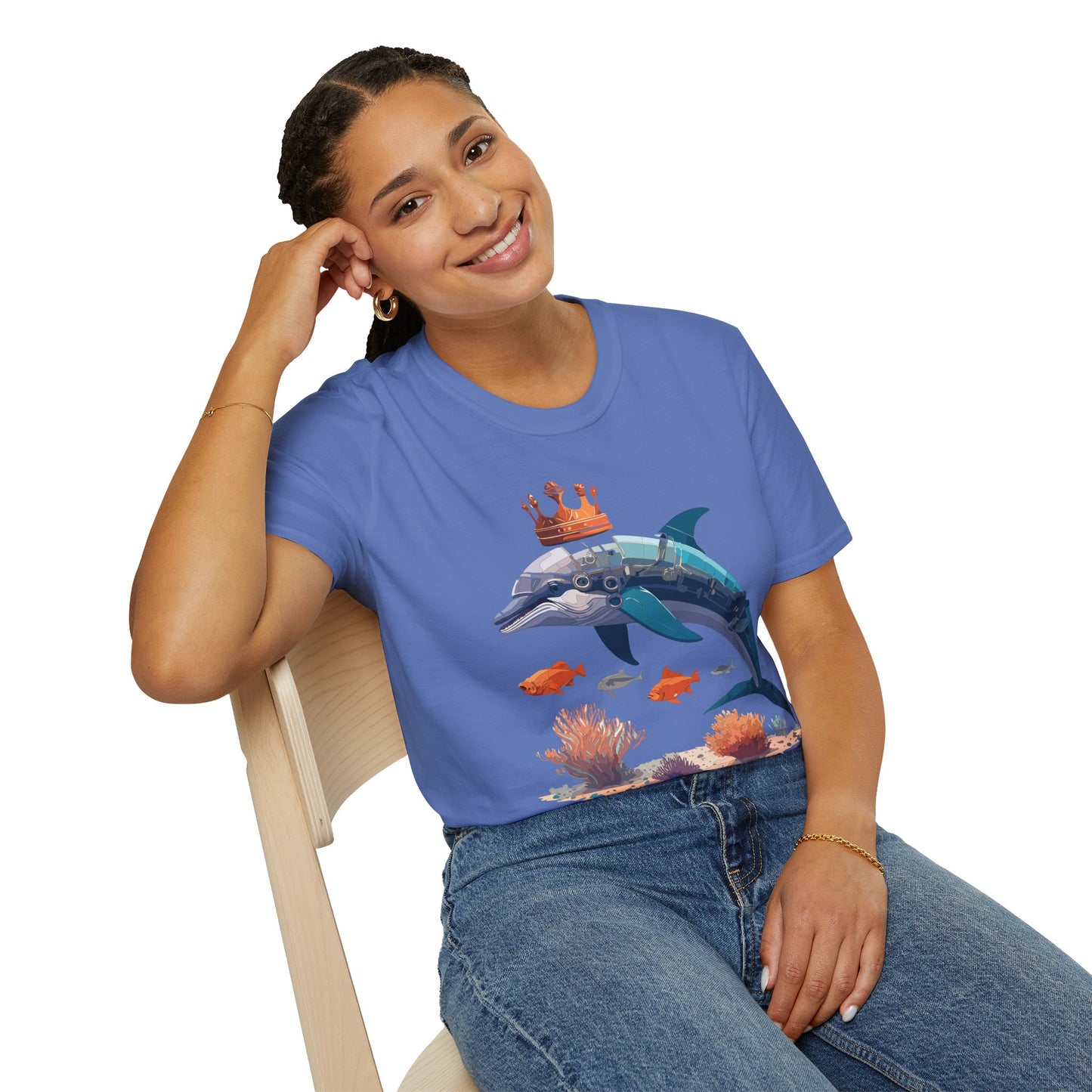 Dolphin Shirts, Shirt with Dolphin, Fish Tee Shirt, Animal Shirt