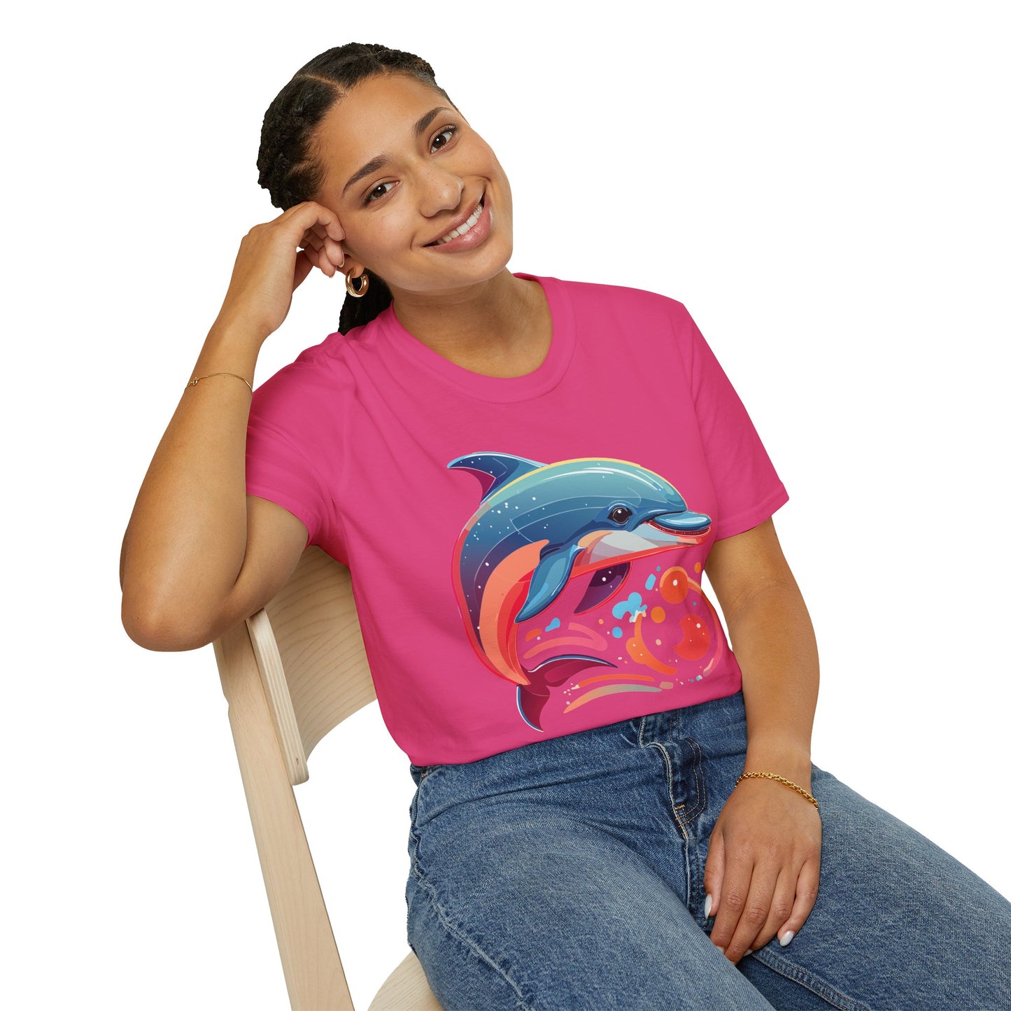 Dolphin Shirts, Shirt with Dolphin, Fish Tee Shirt, Animal Shirt