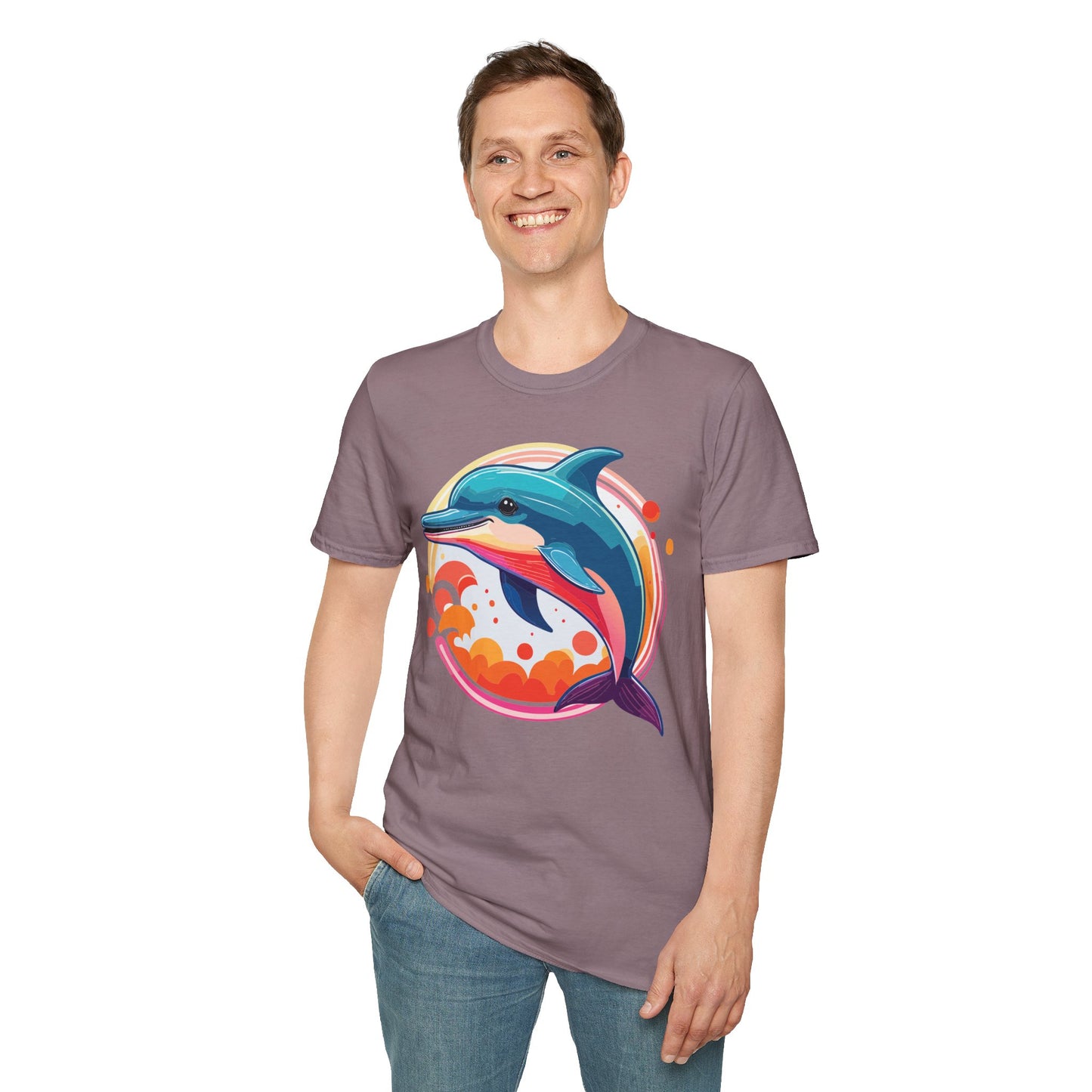 Dolphin Shirts, Shirt with Dolphin, Fish Tee Shirt, Animal Shirt