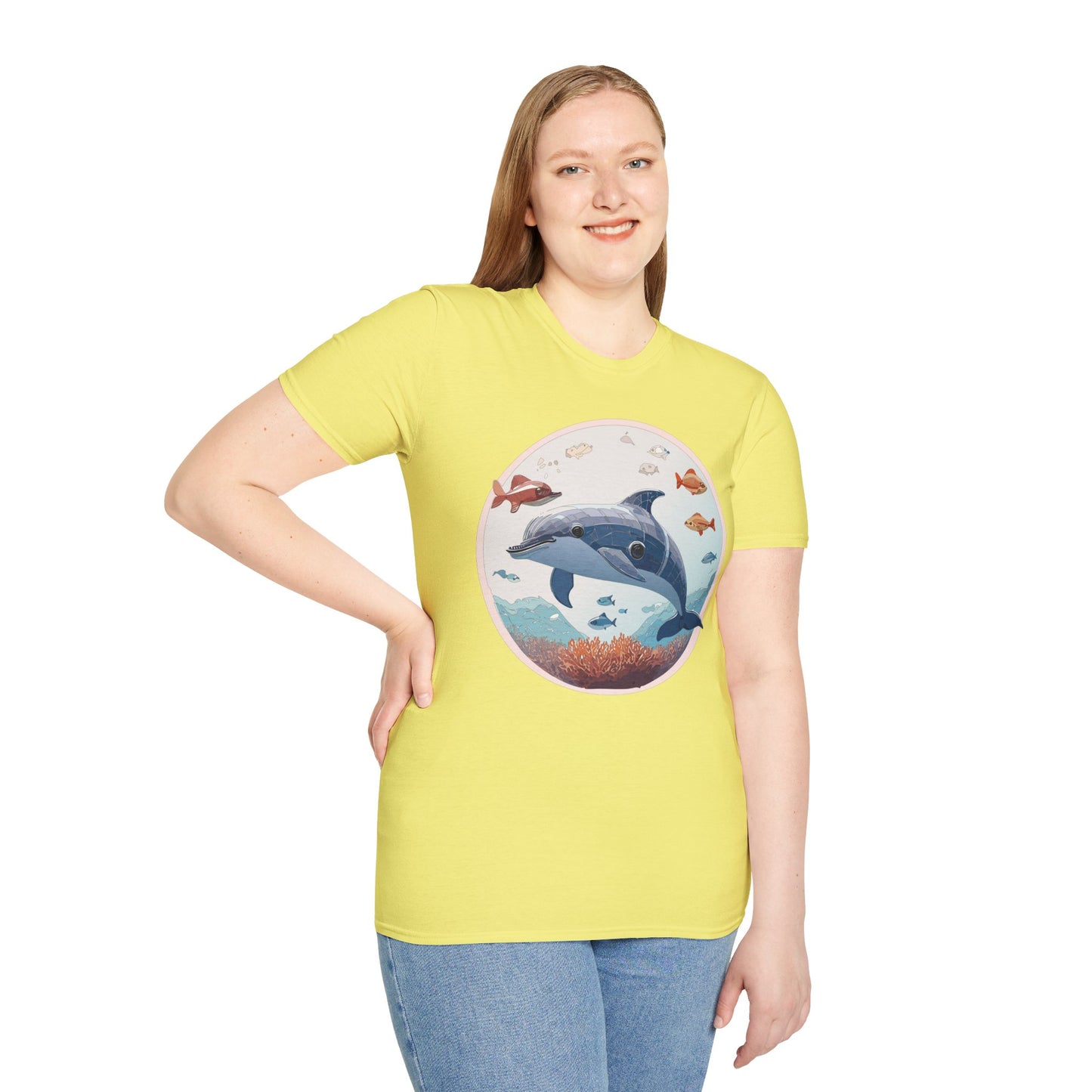 Dolphin Shirts, Shirt with Dolphin, Fish Tee Shirt, Animal Shirt