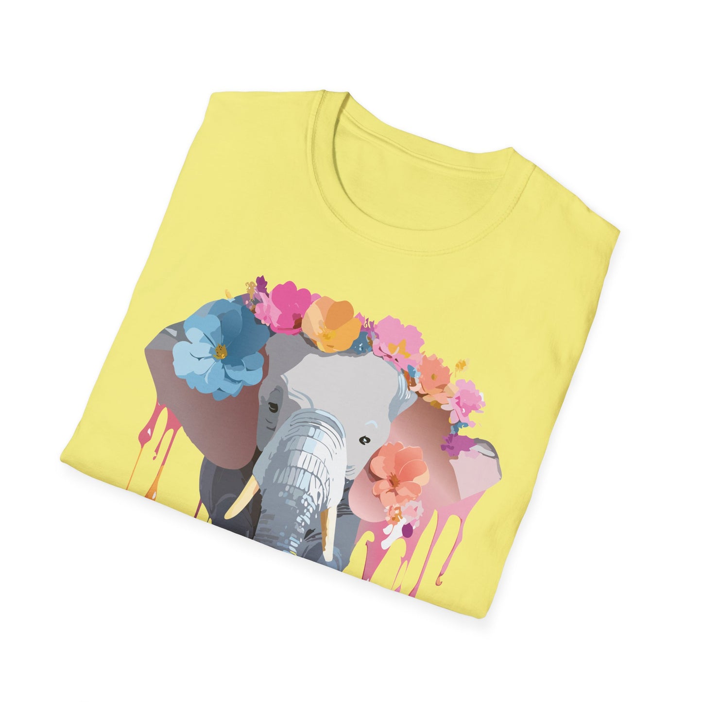 Elephant Shirt, T Shirt with Elephant, Elephant on T Shirt, T Shirt with Animation, Animals Tee Shirt