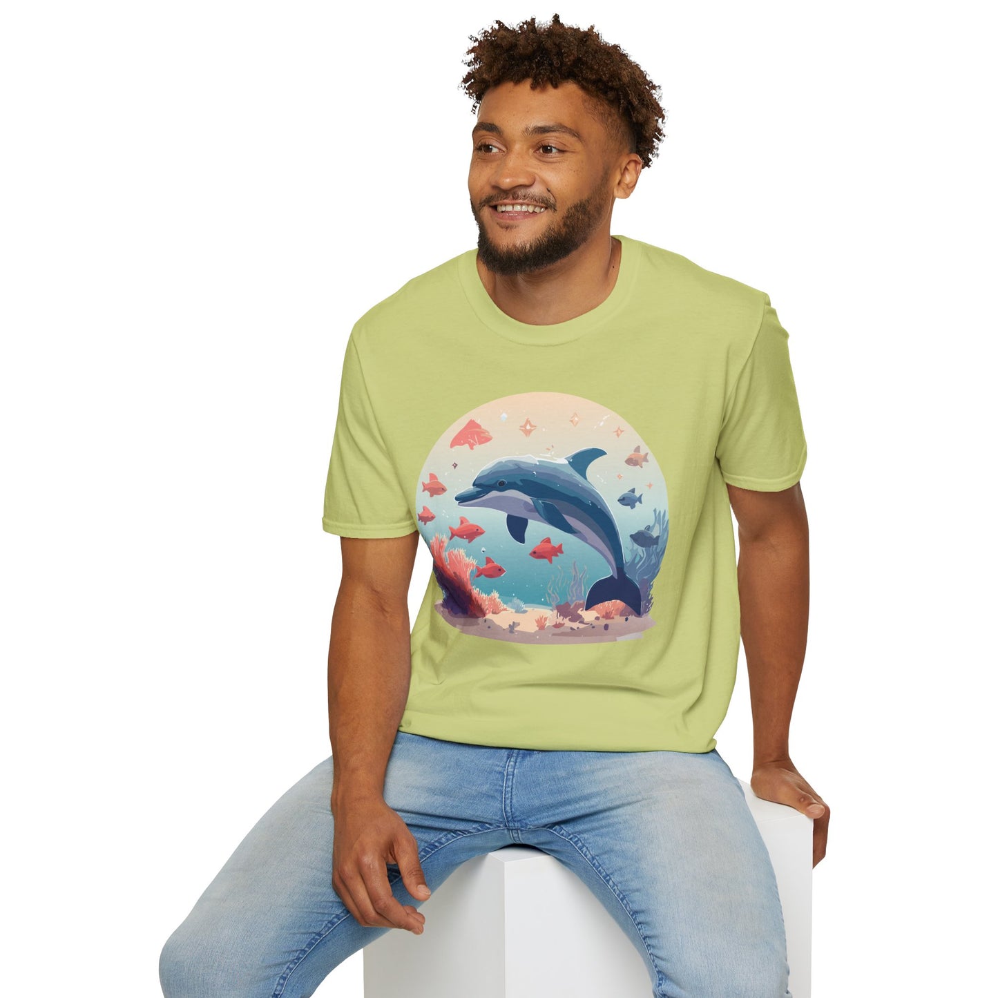 Dolphin Shirts, Shirt with Dolphin, Fish Tee Shirt, Animal Shirt