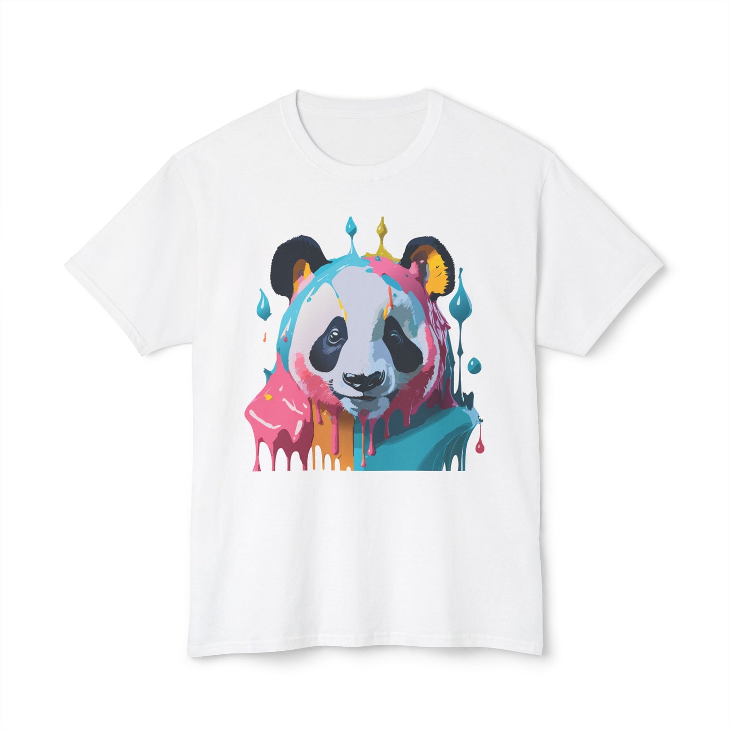 Panda T-Shirt, Vintage Panda Tee, Floral Tees, Panda Art Design Shirt, Tee Shirt with Panda Art 5