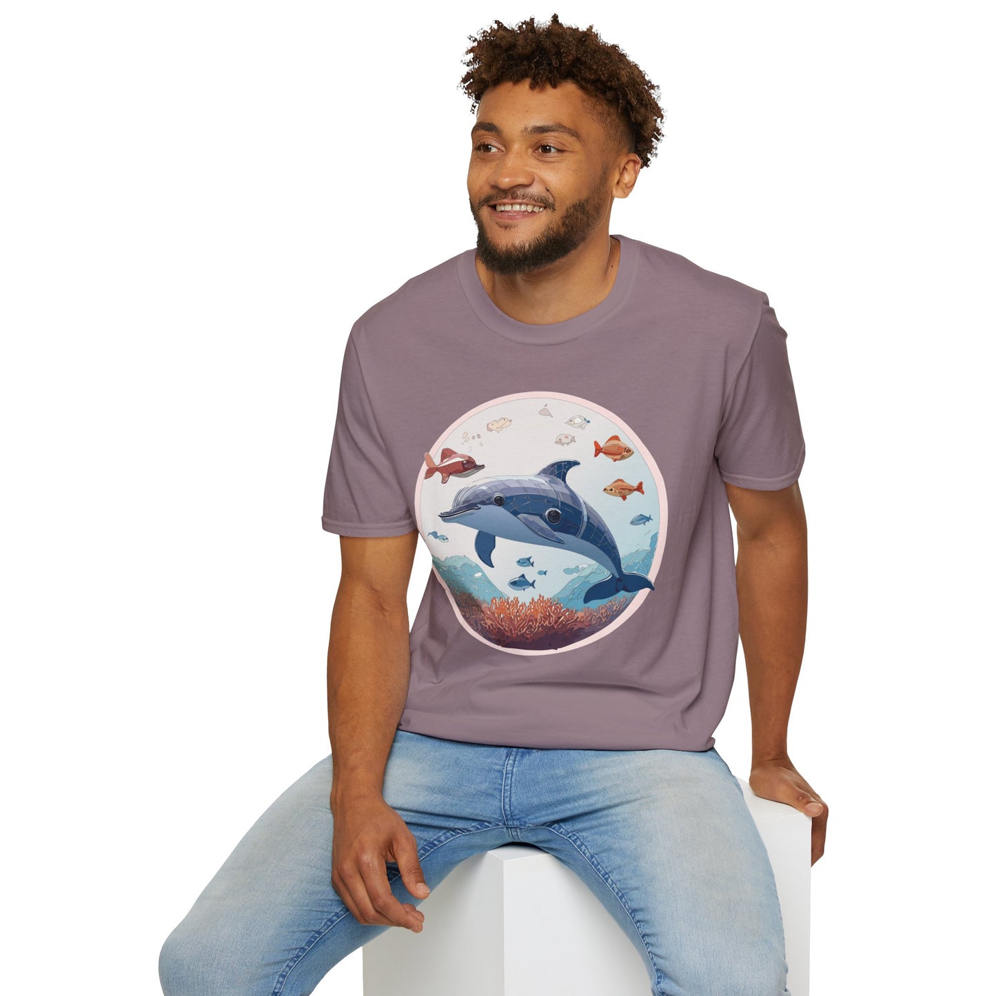 Dolphin Shirts, Shirt with Dolphin, Fish Tee Shirt, Animal Shirt