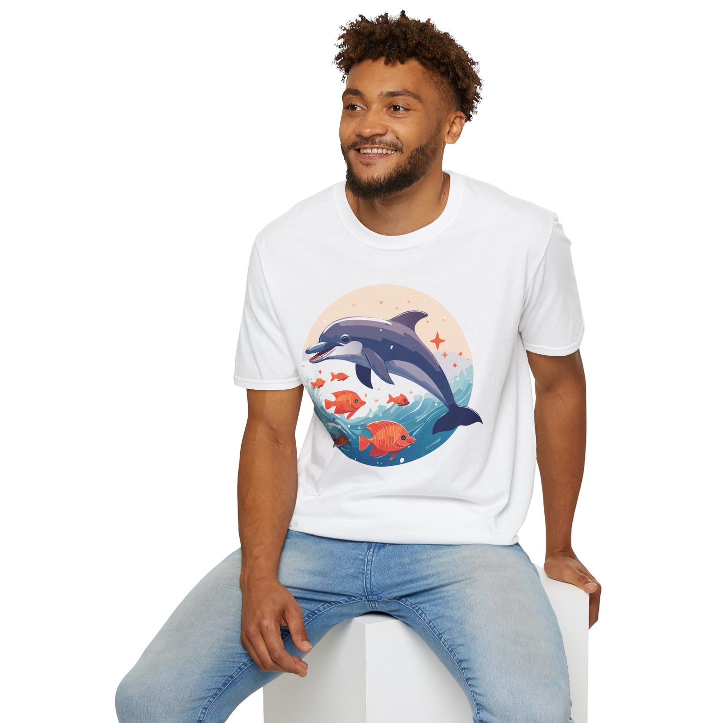 Dolphin Shirts, Shirt with Dolphin, Fish Tee Shirt, Animal Shirt