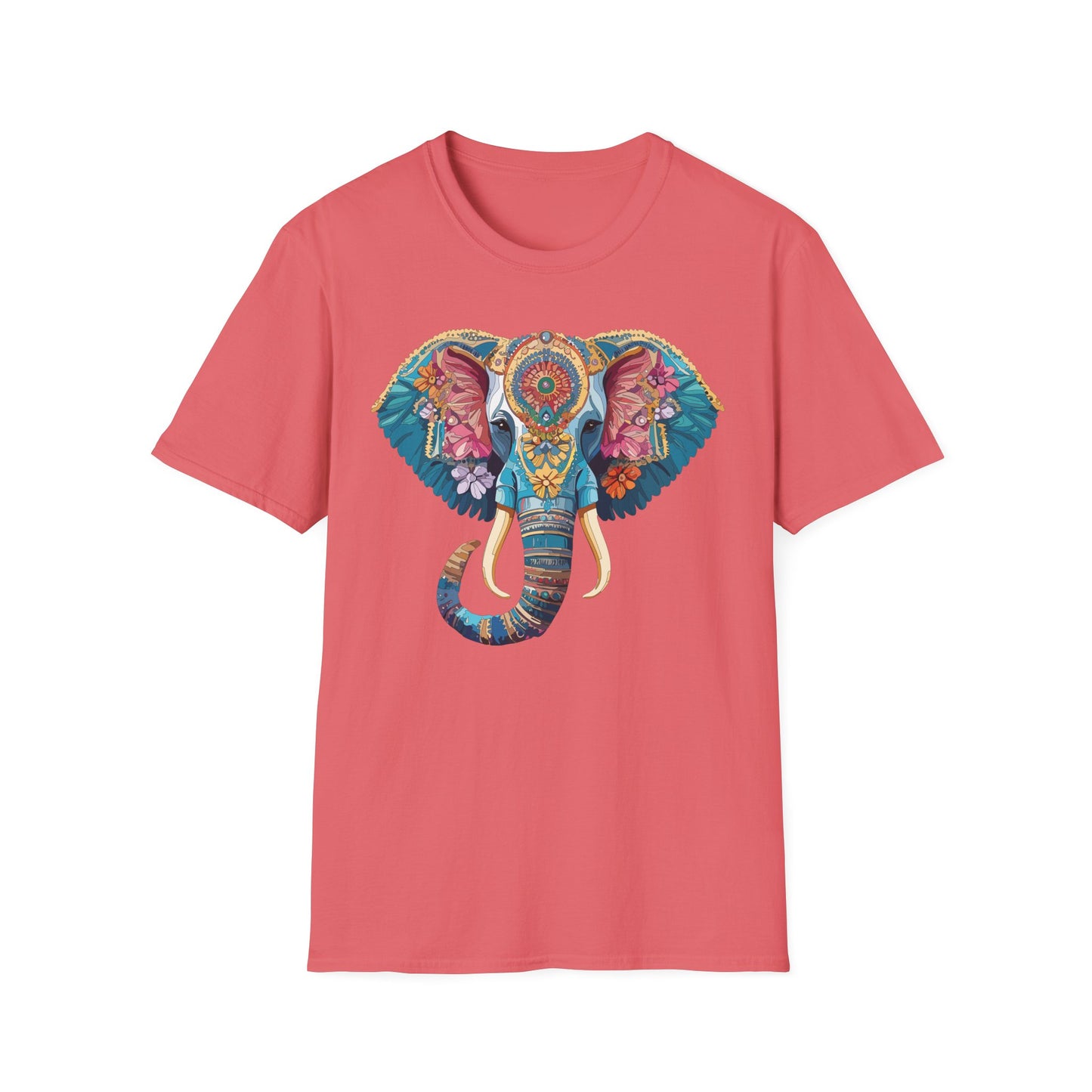 Elephant Shirt, T Shirt with Elephant, Elephant on T Shirt, T Shirt with Animation, Animals Tee Shirt