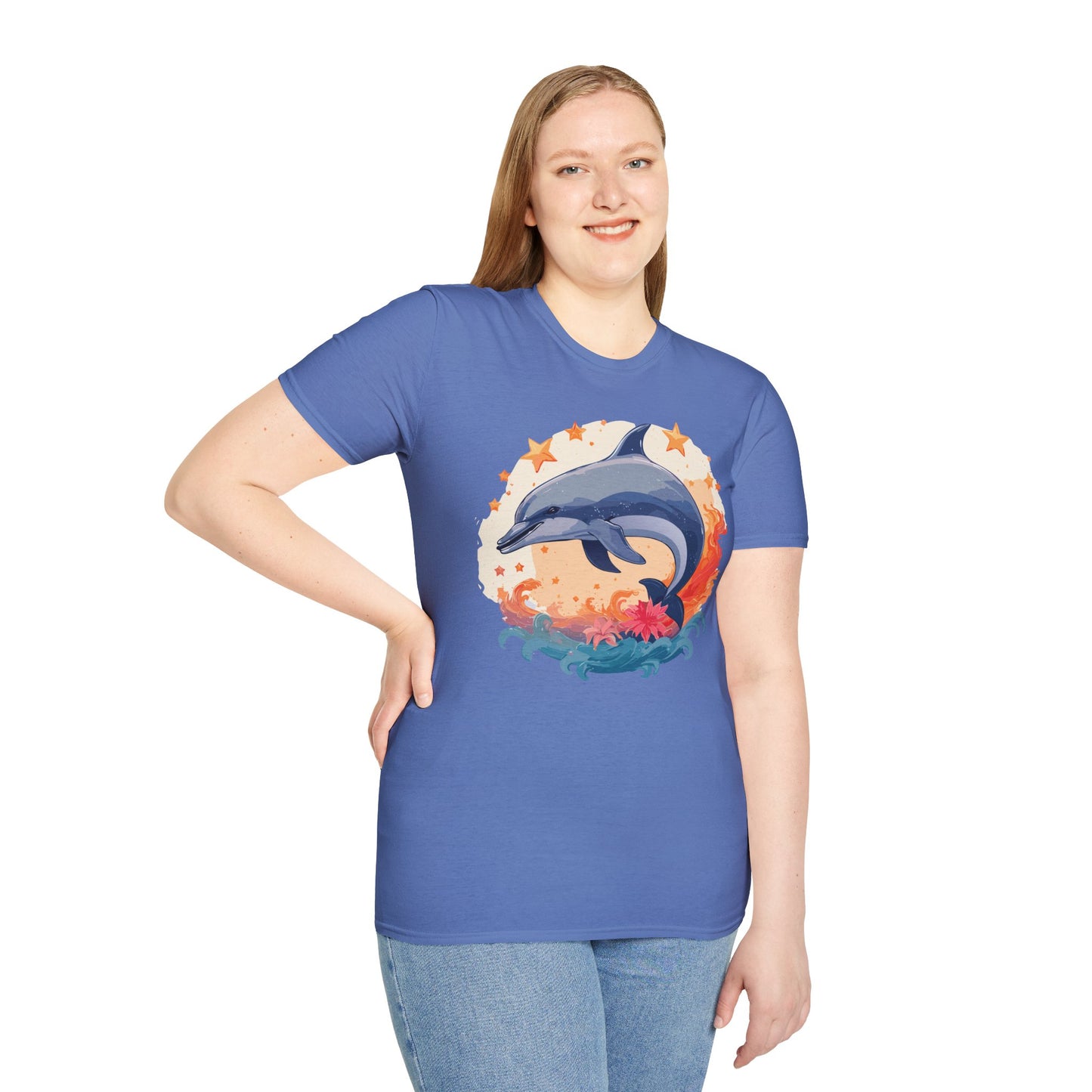 Dolphin Shirts, Shirt with Dolphin, Fish Tee Shirt, Animal Shirt