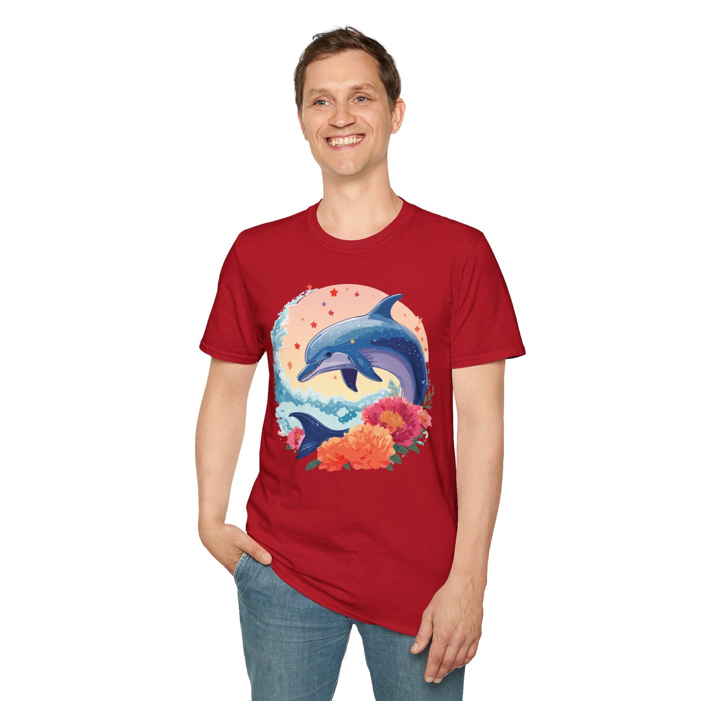 Dolphin Shirts, Shirt with Dolphin, Fish Tee Shirt, Animal Shirt