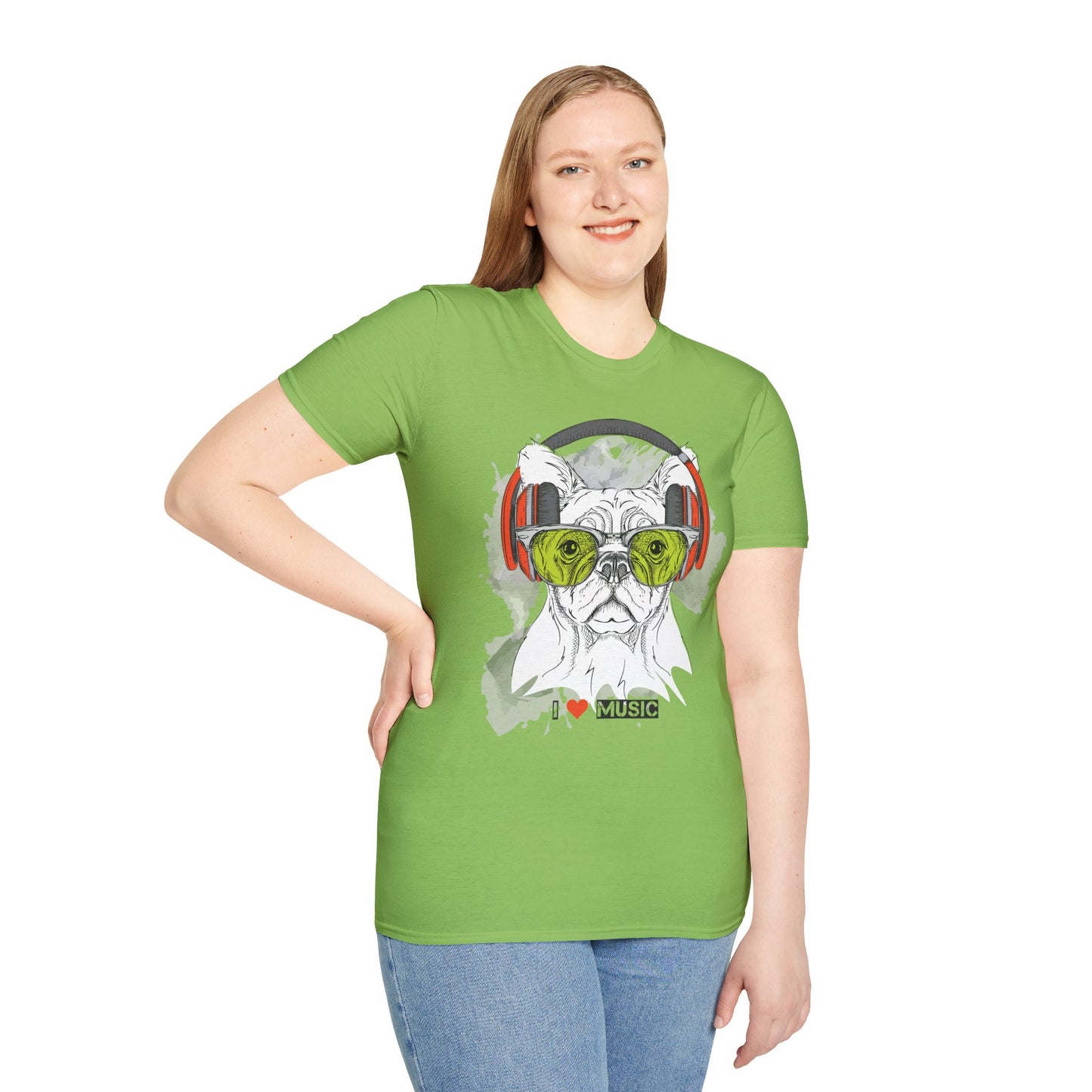 I love Music Animals Shirts, Shirt with Animals, Animals with Headphones Shirt