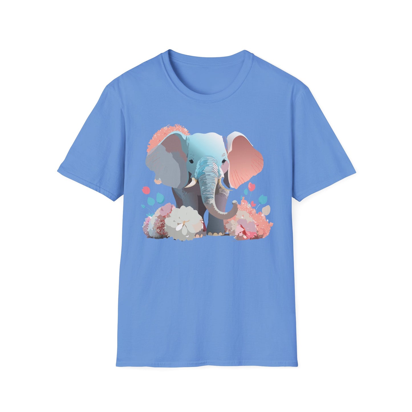 Elephant Shirt, T Shirt with Elephant, Elephant on T Shirt, T Shirt with Animation, Animals Tee Shirt