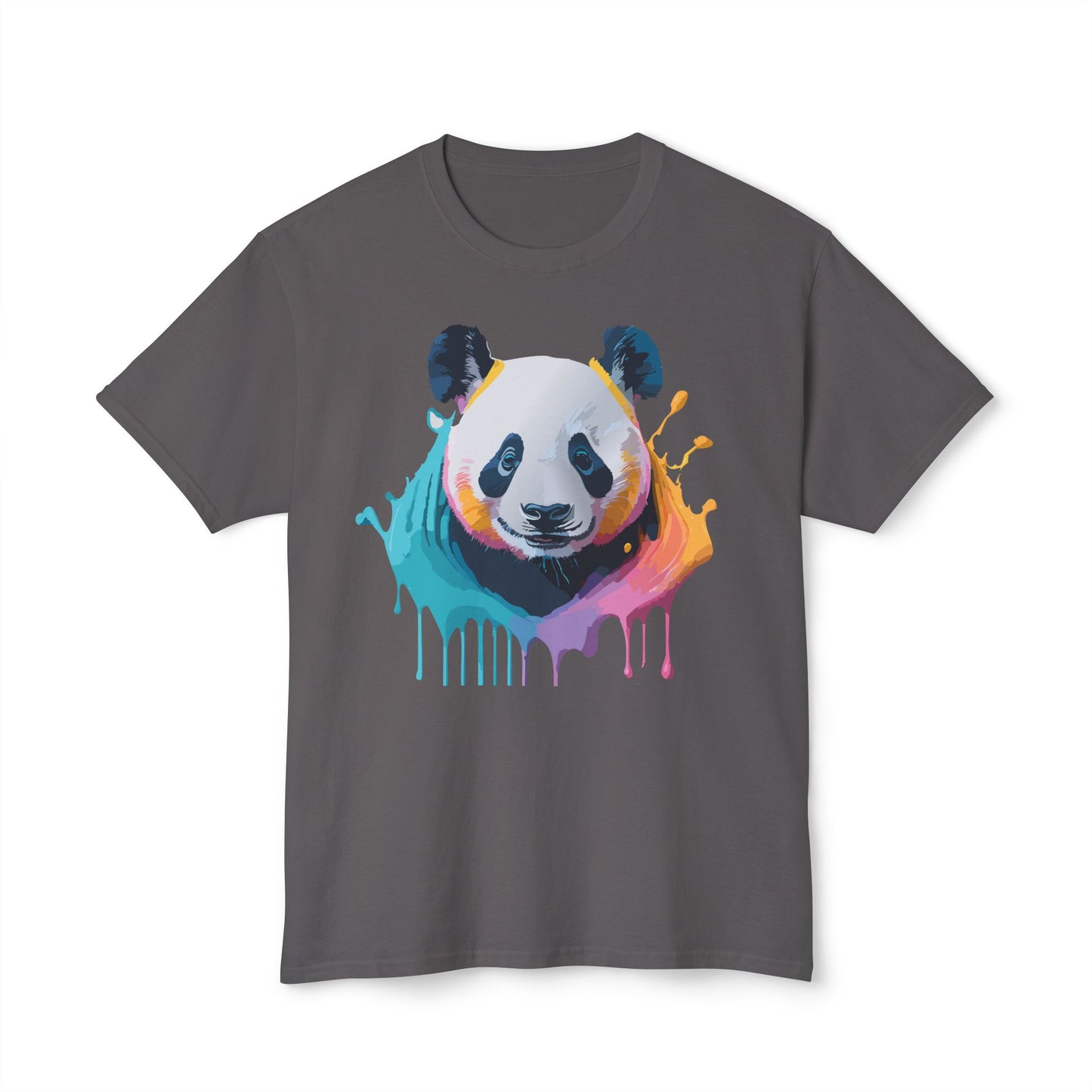 Panda T-Shirt, Vintage Panda Tee, Floral Tees, Panda Art Design Shirt, Tee Shirt with Panda Art 1