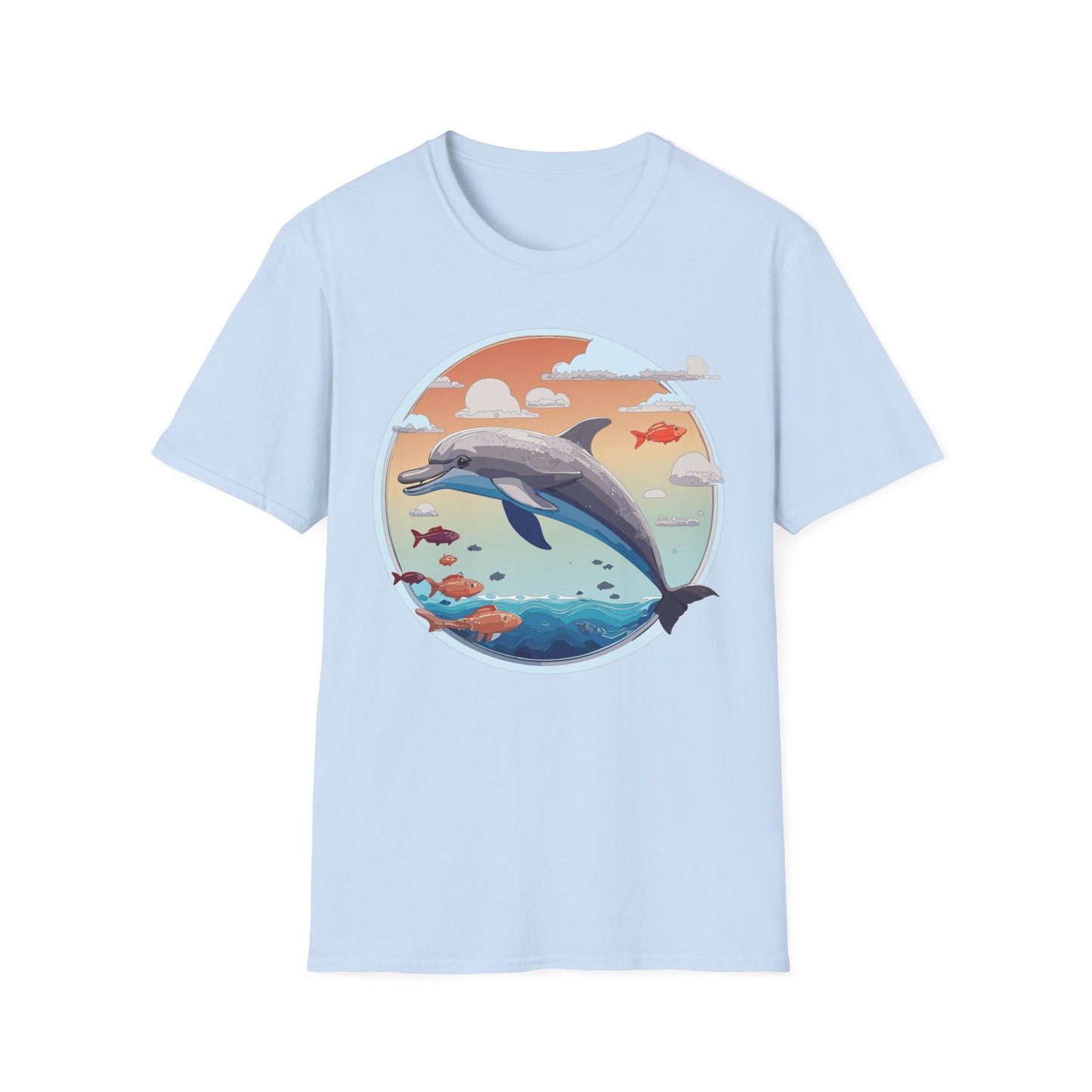Dolphin Shirts, Shirt with Dolphin, Fish Tee Shirt, Animal Shirt
