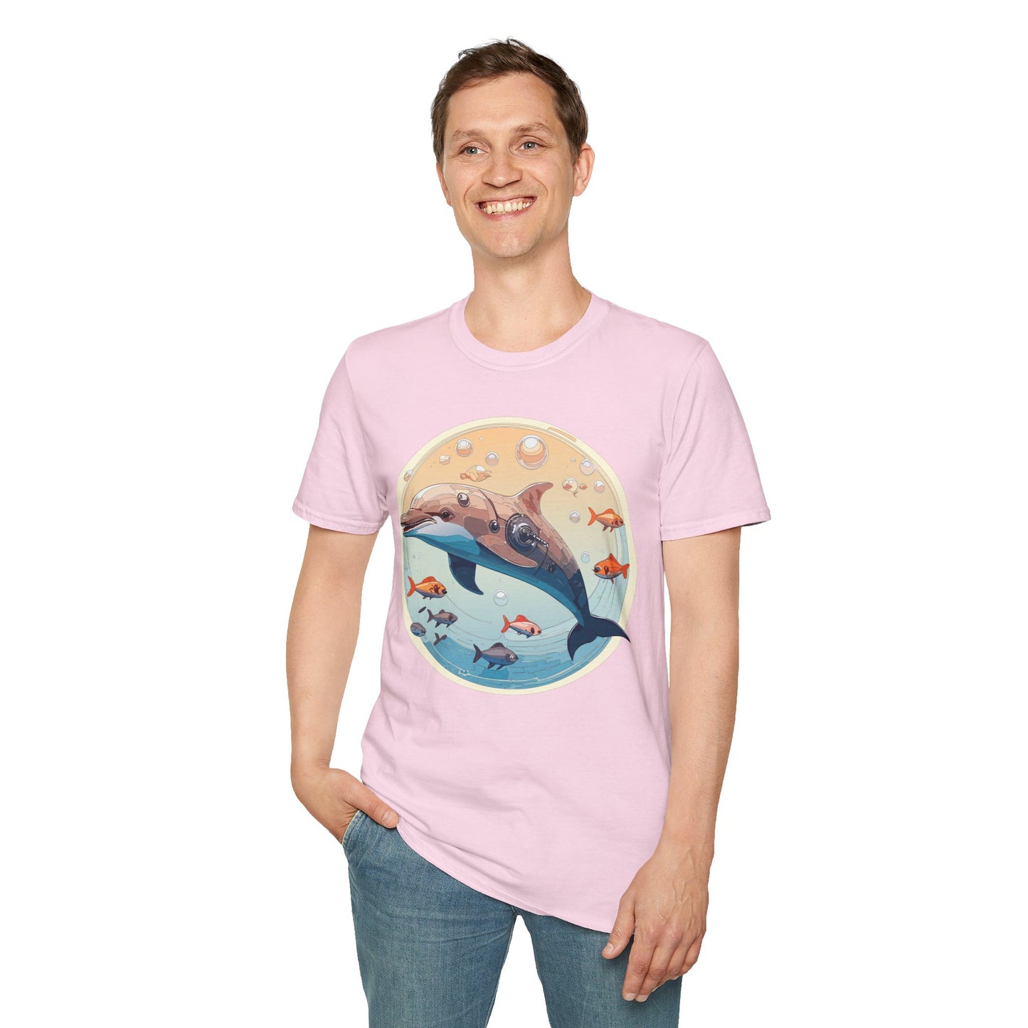 Dolphin Shirts, Shirt with Dolphin, Fish Tee Shirt, Animal Shirt