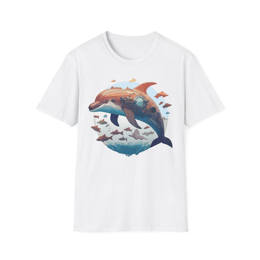 Dolphin Shirts, Shirt with Dolphin, Fish Tee Shirt, Animal Shirt
