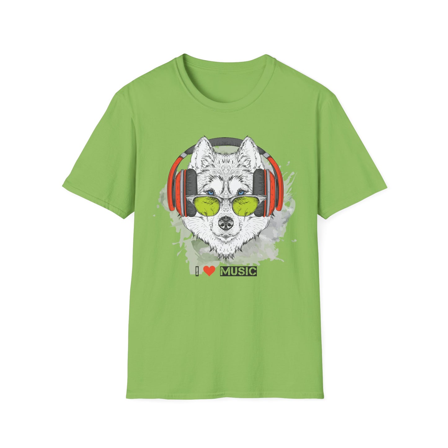 I love Music Animals Shirts, Shirt with Animals, Animals with Headphones Shirt