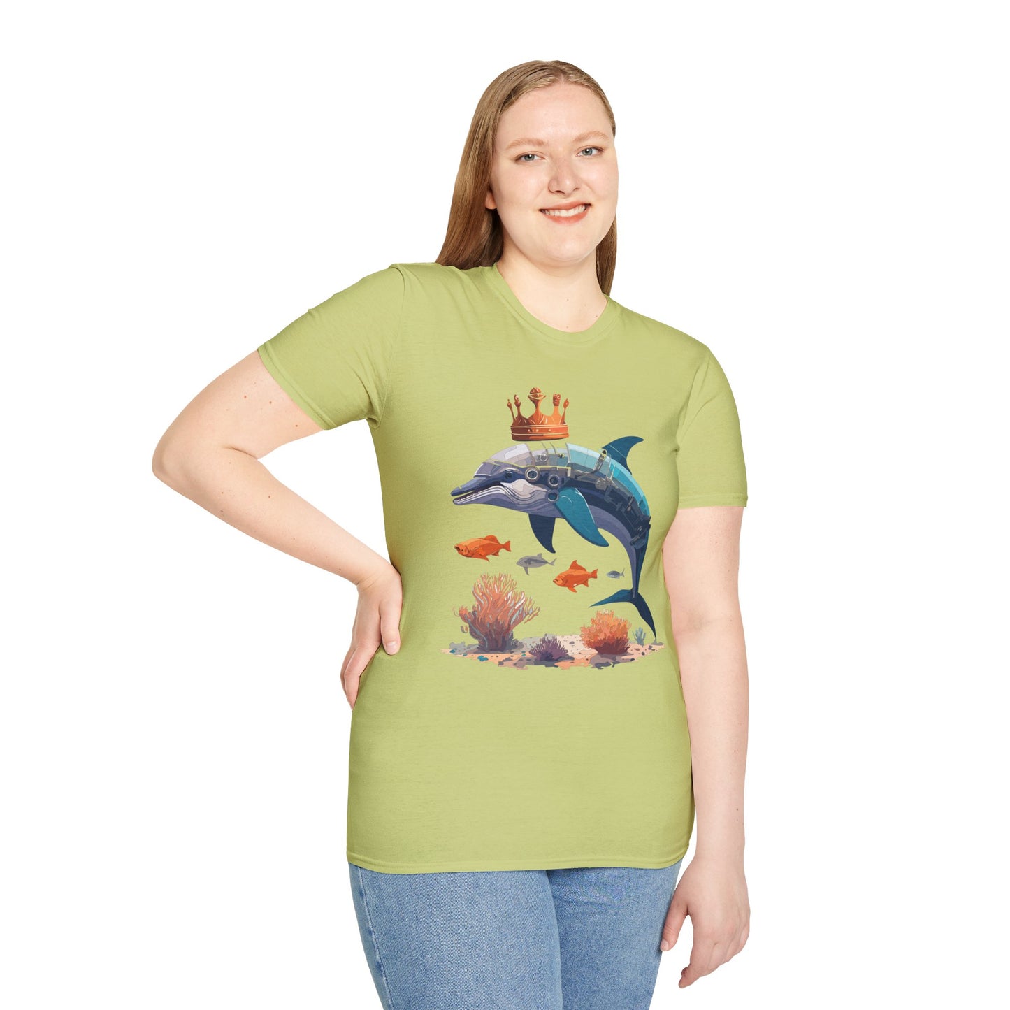Dolphin Shirts, Shirt with Dolphin, Fish Tee Shirt, Animal Shirt