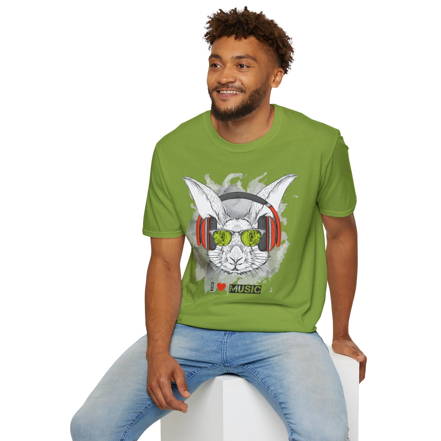 I love Music Animals Shirts, Shirt with Animals, Animals with Headphones Shirt