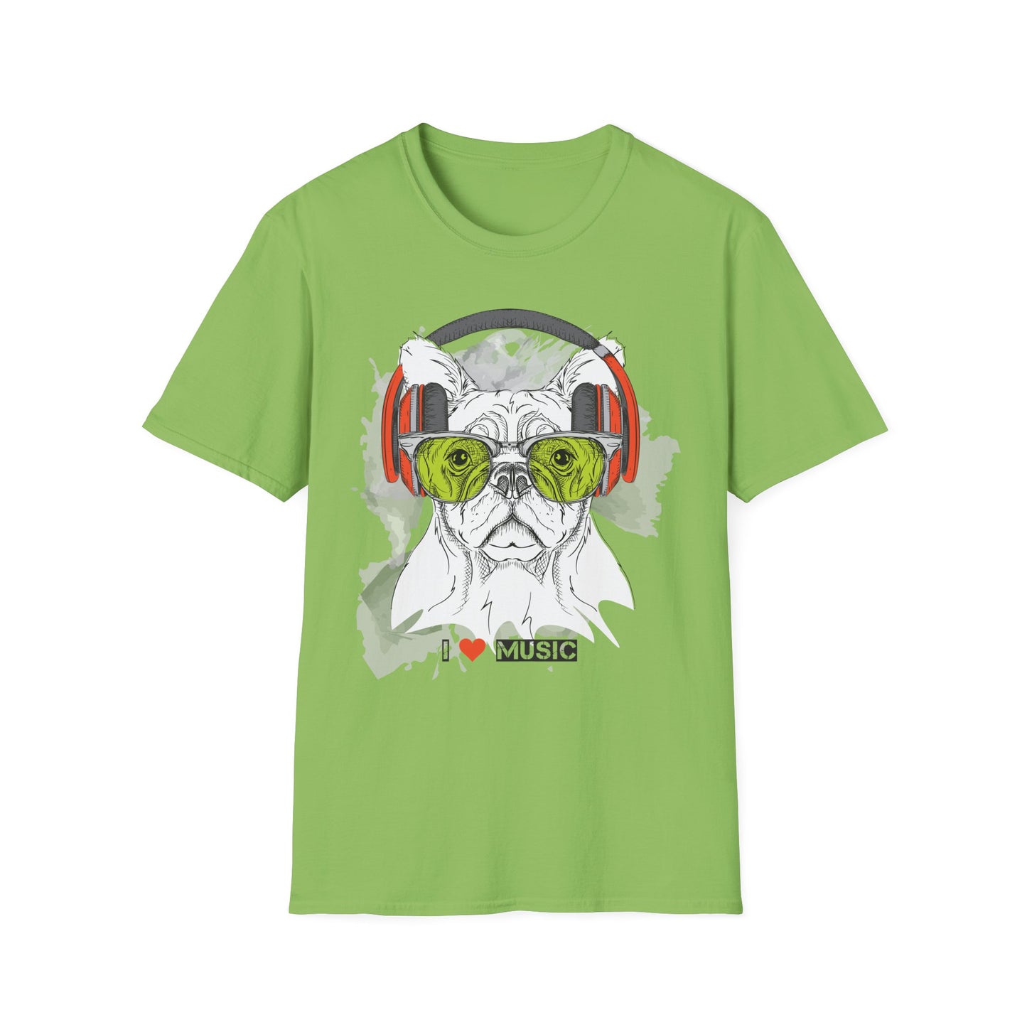 I love Music Animals Shirts, Shirt with Animals, Animals with Headphones Shirt