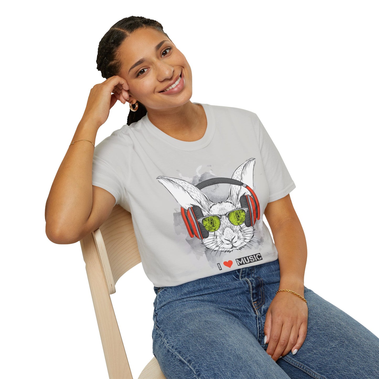 I love Music Animals Shirts, Shirt with Animals, Animals with Headphones Shirt