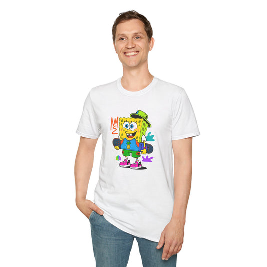 Unisex Cartoon T Shirt With Animals Animation Tee Softstyle Gildan 64000 Cotton Fabric