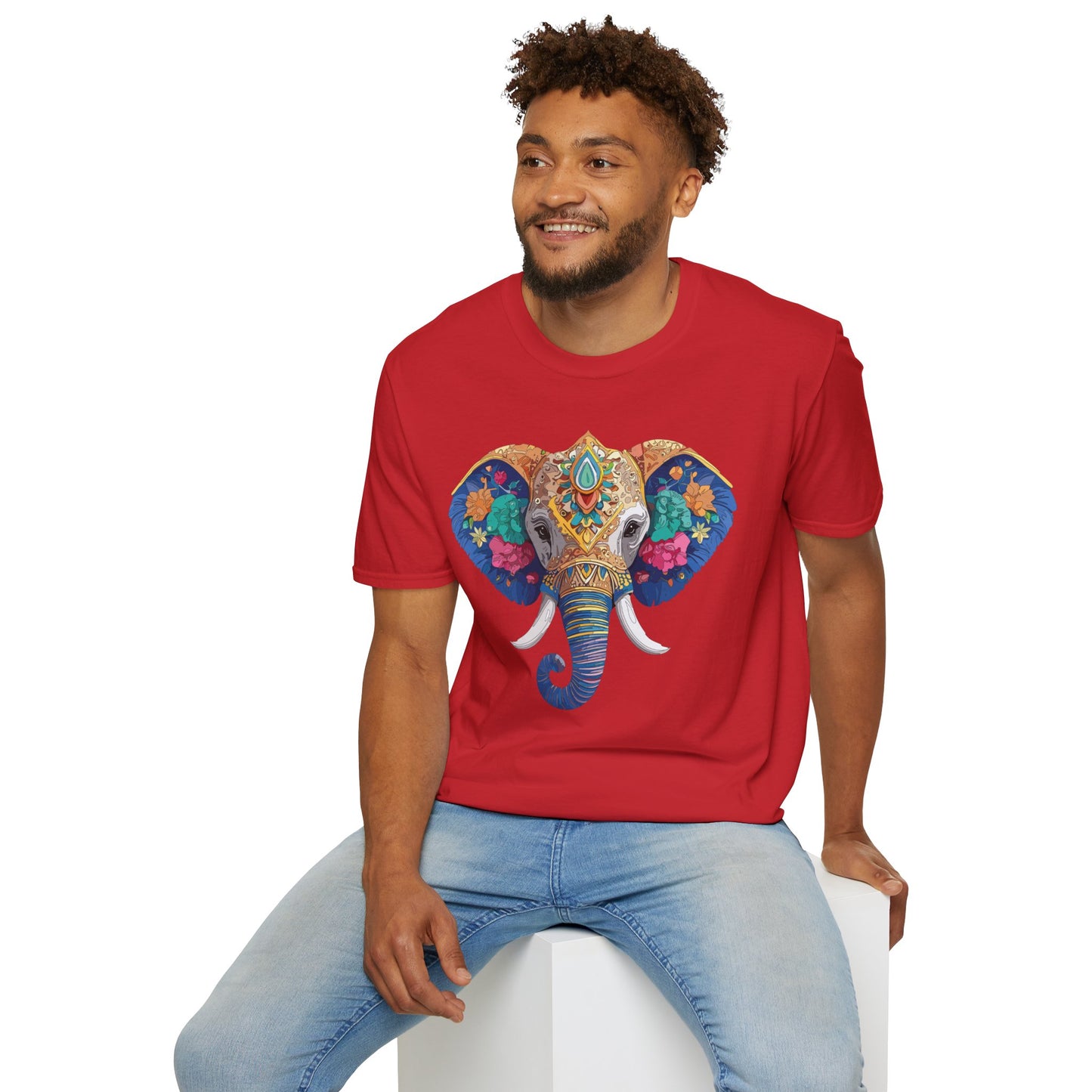 Elephant Shirt, T Shirt with Elephant, Elephant on T Shirt, T Shirt with Animation, Animals Tee Shirt