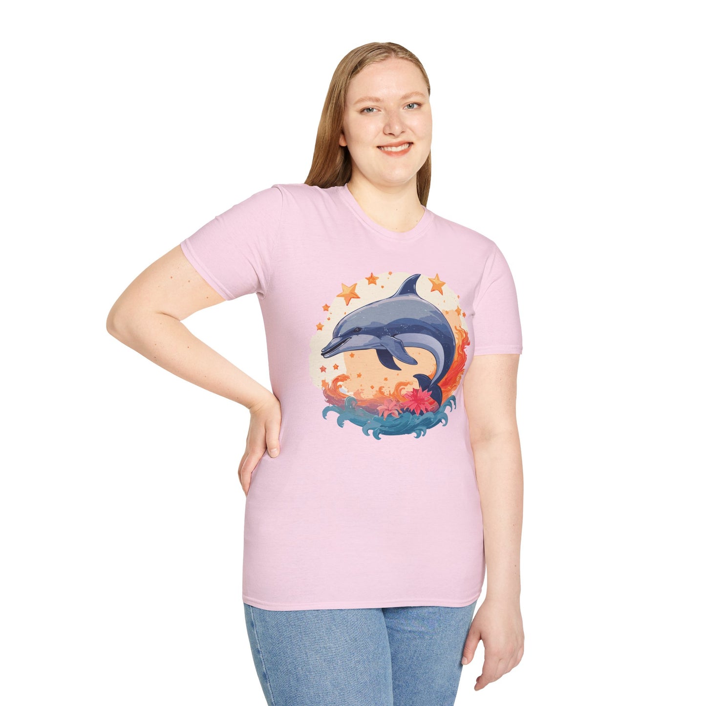 Dolphin Shirts, Shirt with Dolphin, Fish Tee Shirt, Animal Shirt