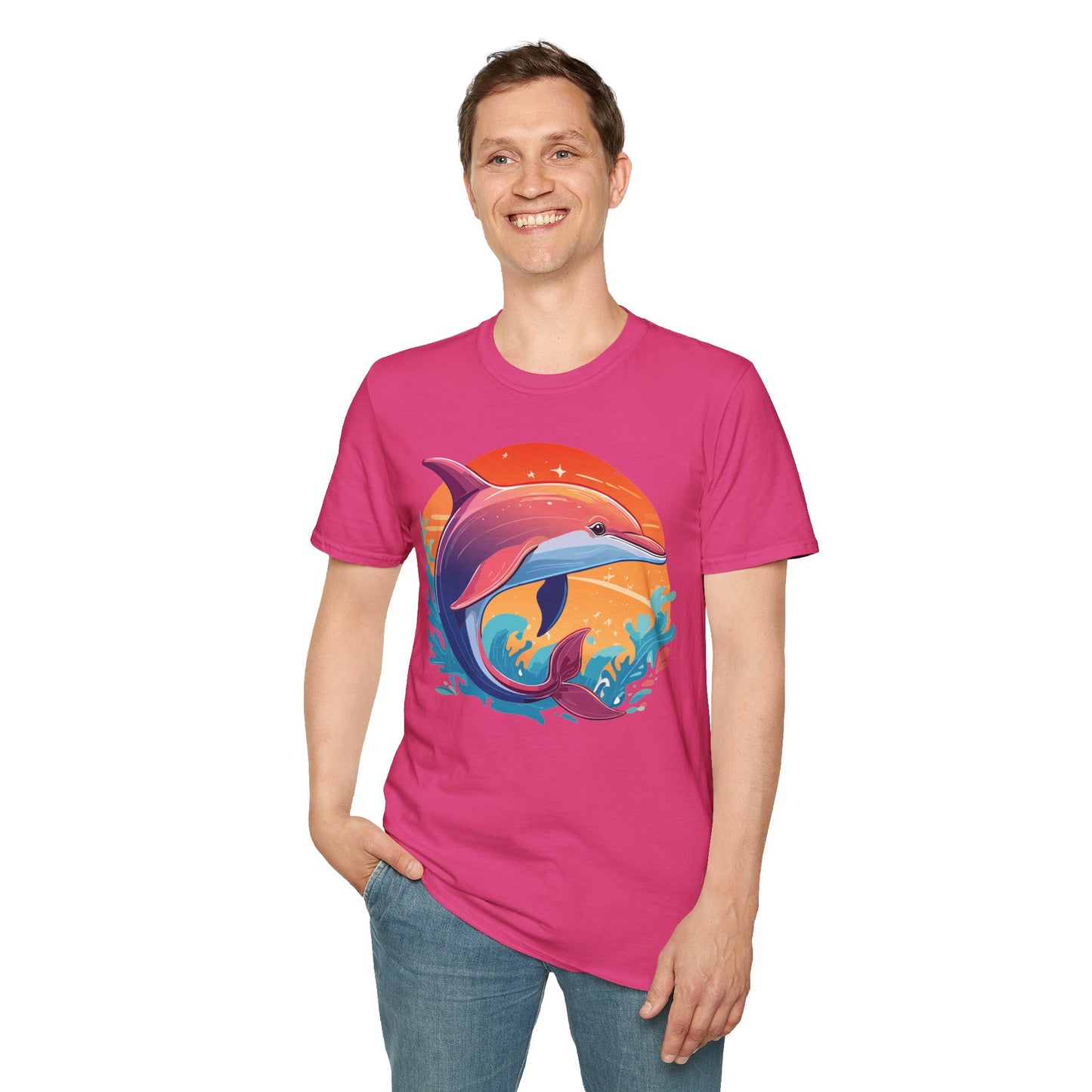 Dolphin Shirts, Shirt with Dolphin, Fish Tee Shirt, Animal Shirt