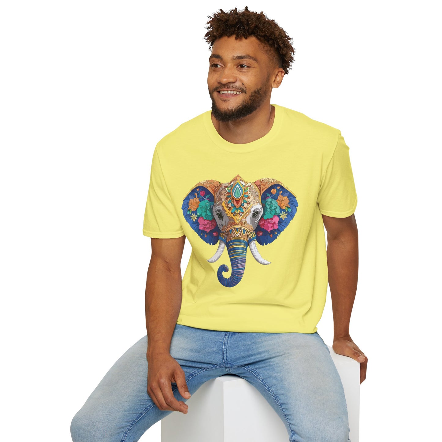 Elephant Shirt, T Shirt with Elephant, Elephant on T Shirt, T Shirt with Animation, Animals Tee Shirt