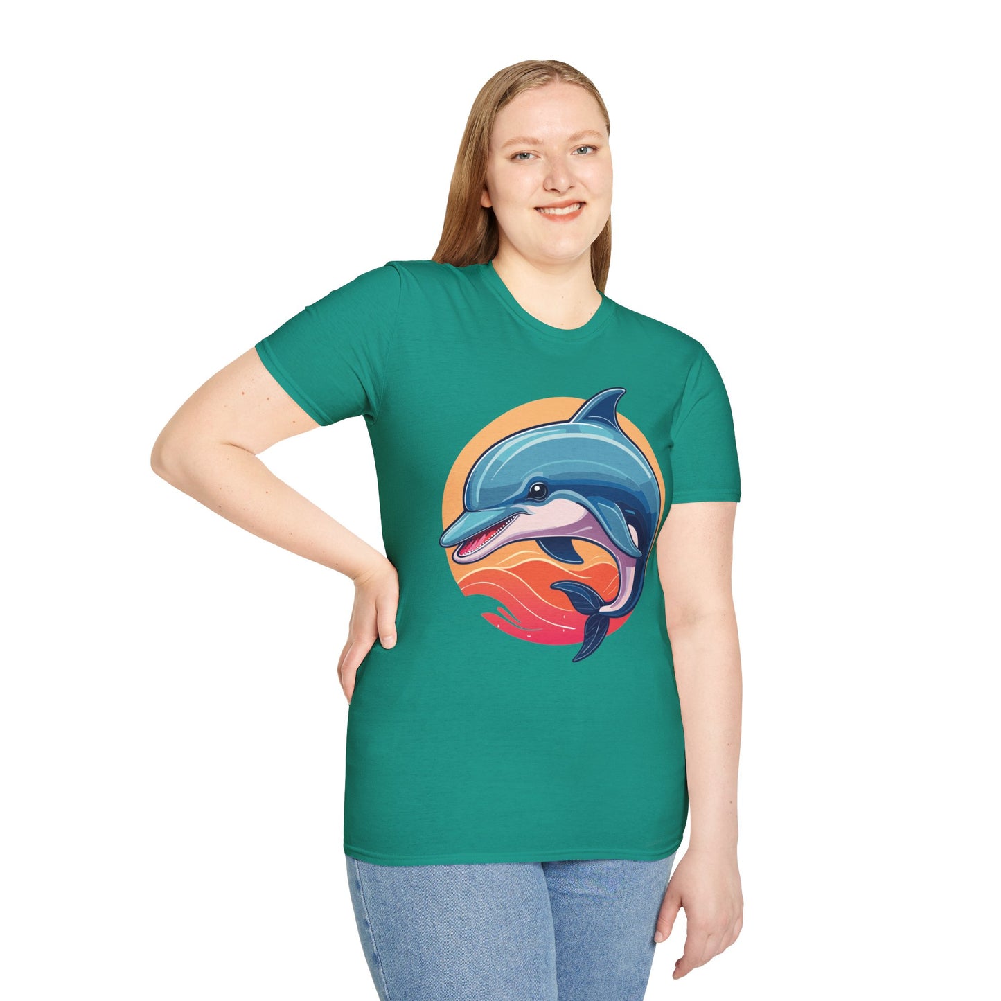 Dolphin Shirts, Shirt with Dolphin, Fish Tee Shirt, Animal Shirt