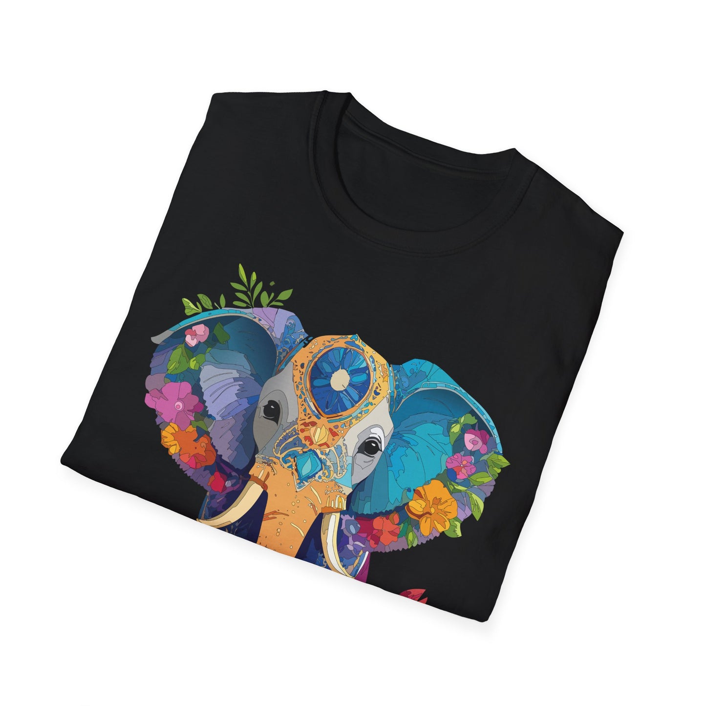 Elephant Shirt, T Shirt with Elephant, Elephant on T Shirt, T Shirt with Animation, Animals Tee Shirt