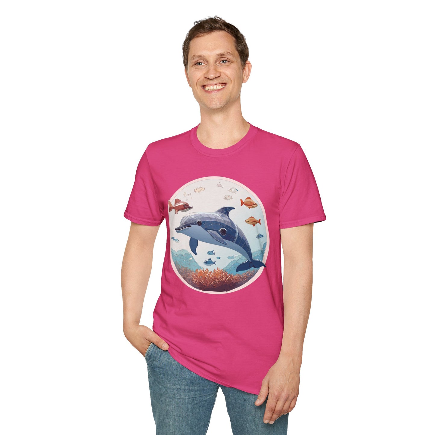 Dolphin Shirts, Shirt with Dolphin, Fish Tee Shirt, Animal Shirt