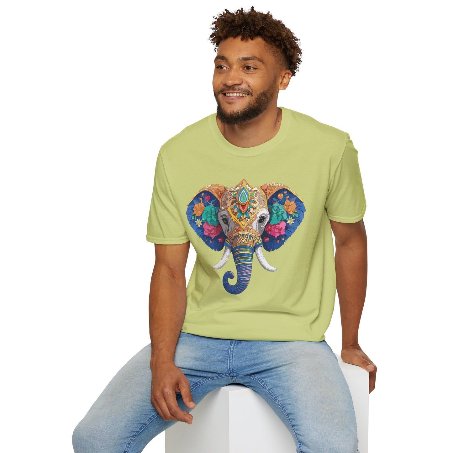 Elephant Shirt, T Shirt with Elephant, Elephant on T Shirt, T Shirt with Animation, Animals Tee Shirt