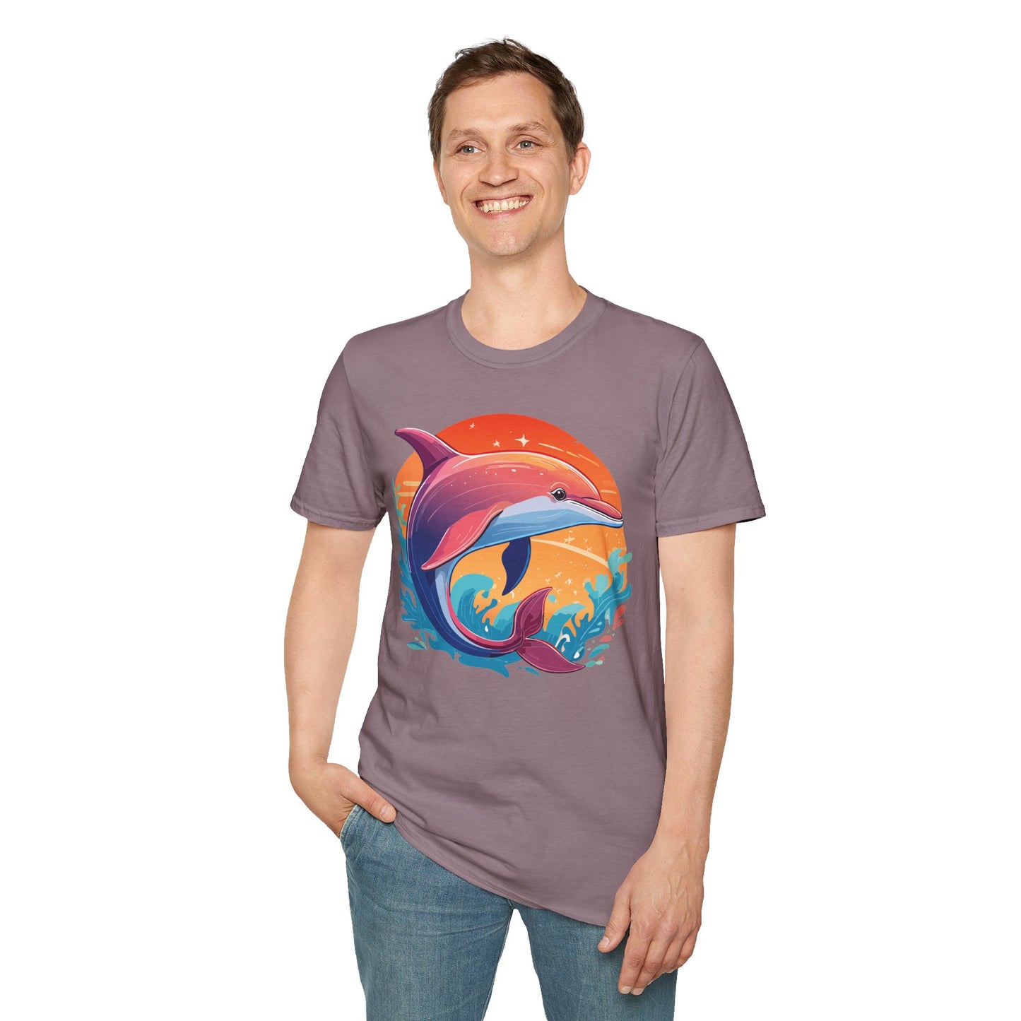 Dolphin Shirts, Shirt with Dolphin, Fish Tee Shirt, Animal Shirt
