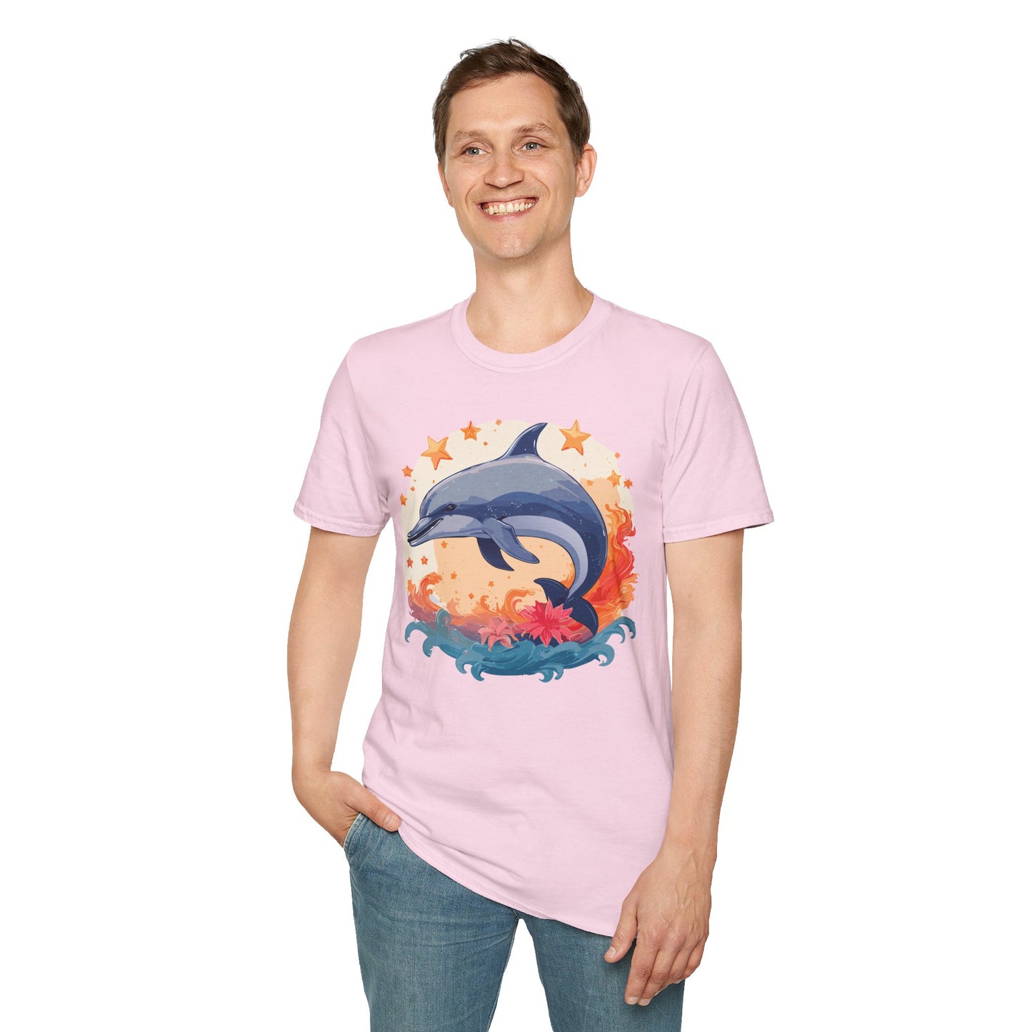 Dolphin Shirts, Shirt with Dolphin, Fish Tee Shirt, Animal Shirt
