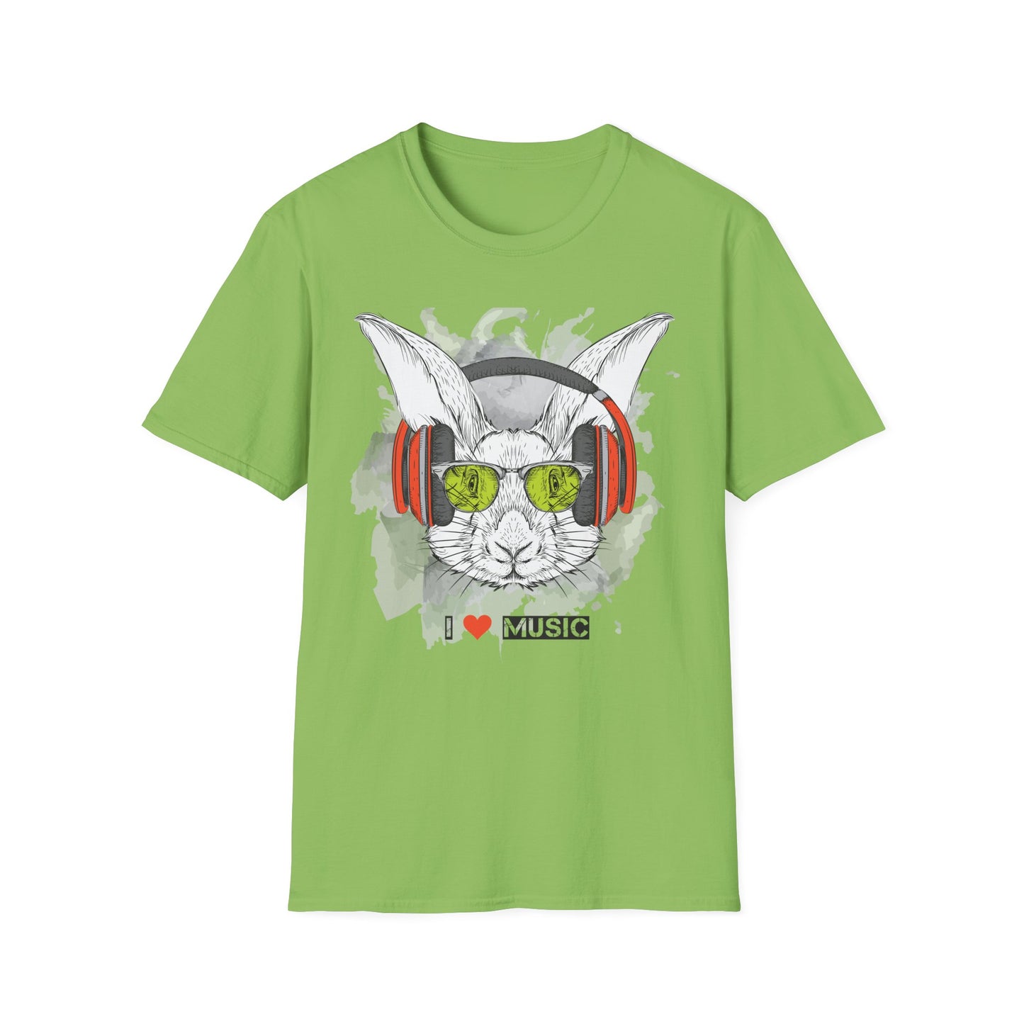 I love Music Animals Shirts, Shirt with Animals, Animals with Headphones Shirt