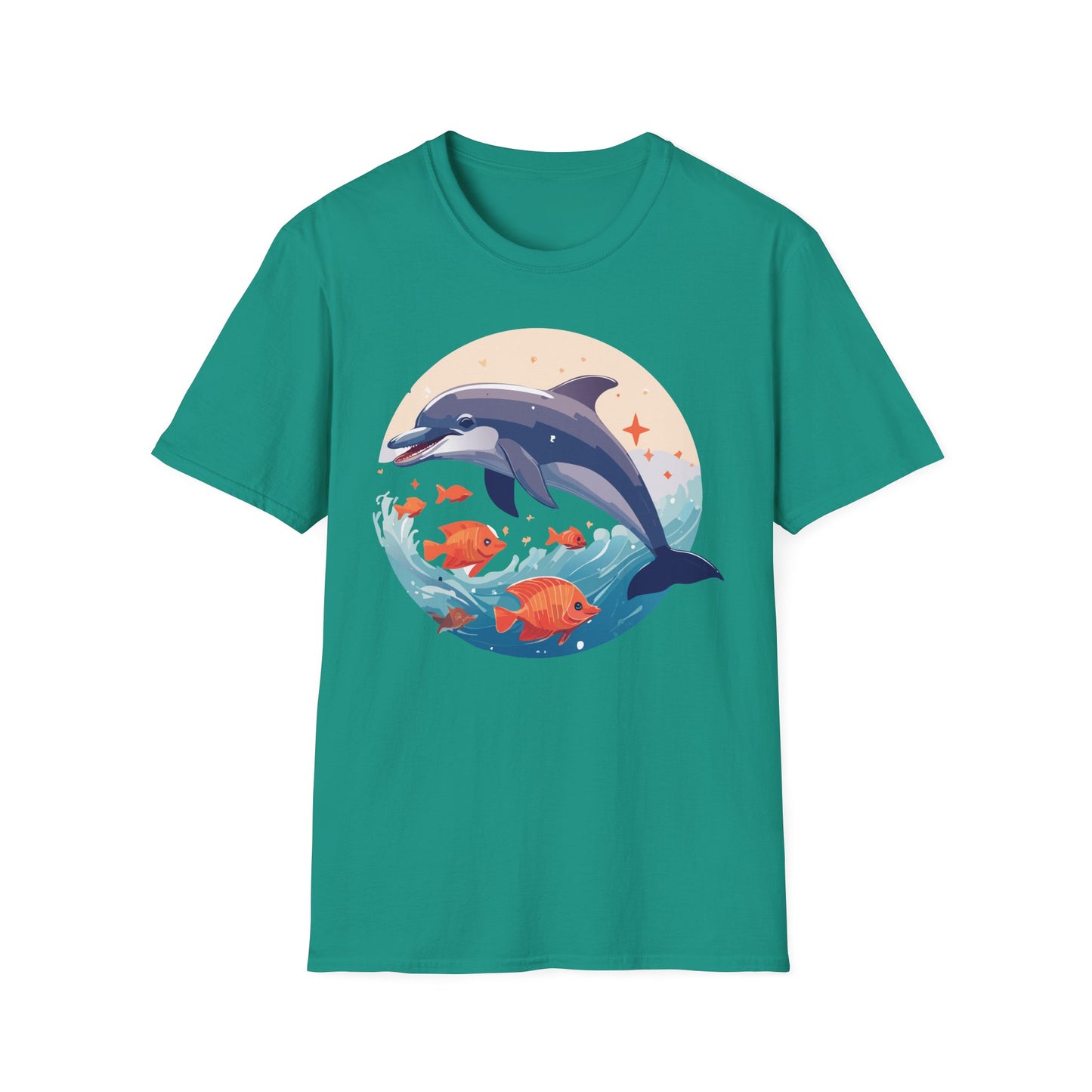 Dolphin Shirts, Shirt with Dolphin, Fish Tee Shirt, Animal Shirt