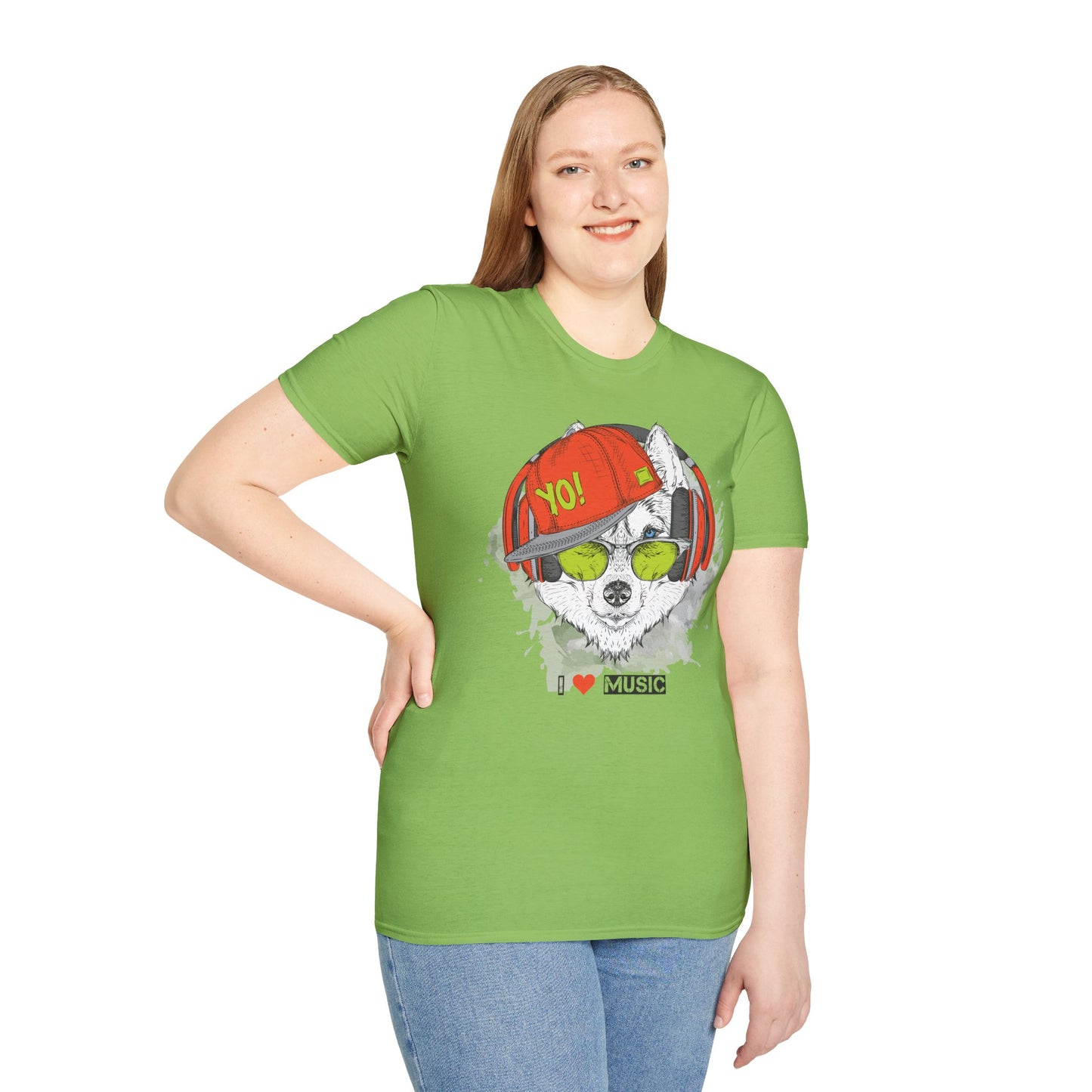 I love Music Animals Shirts, Shirt with Animals, Animals with Headphones Shirt
